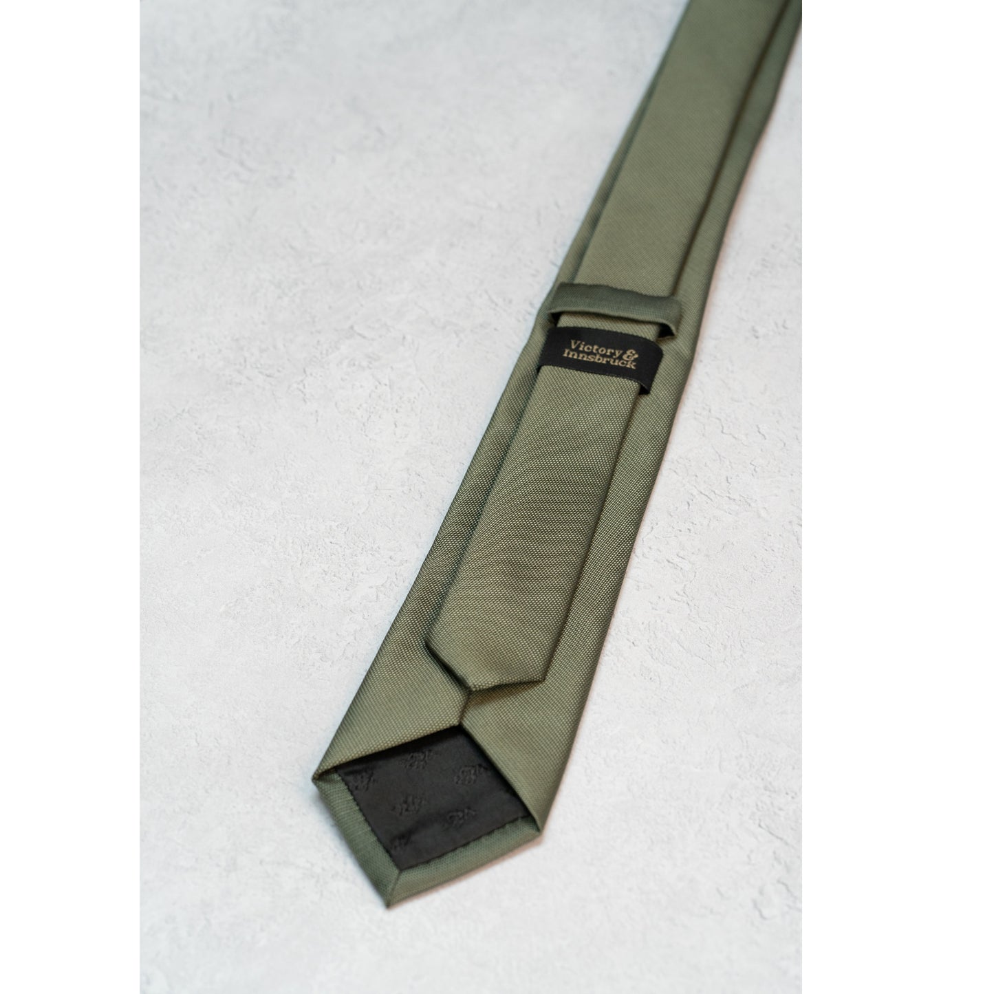 OLIVE GREEN TEXTURED TIE SET