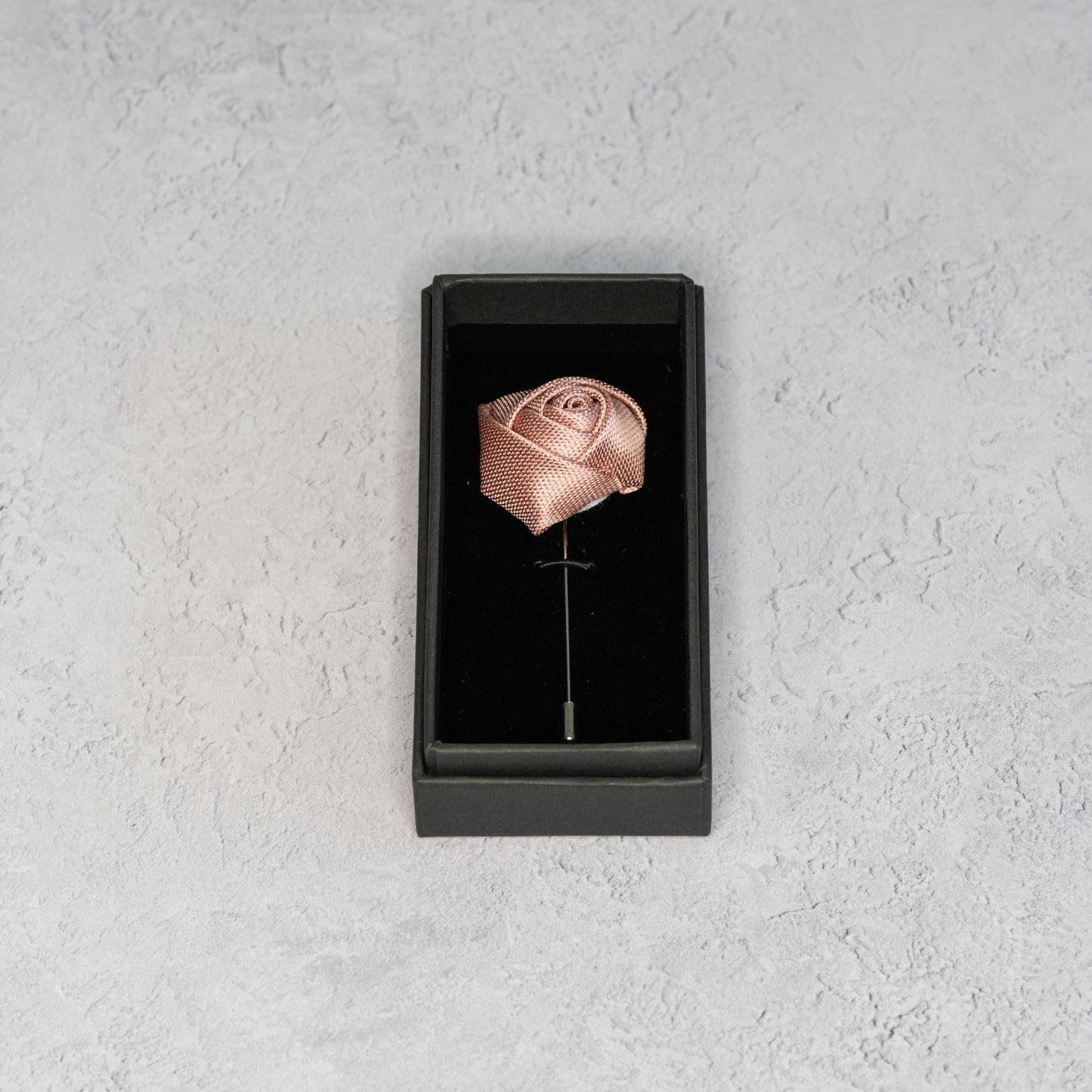 Blush Pink Textured Floral Lapel Pin