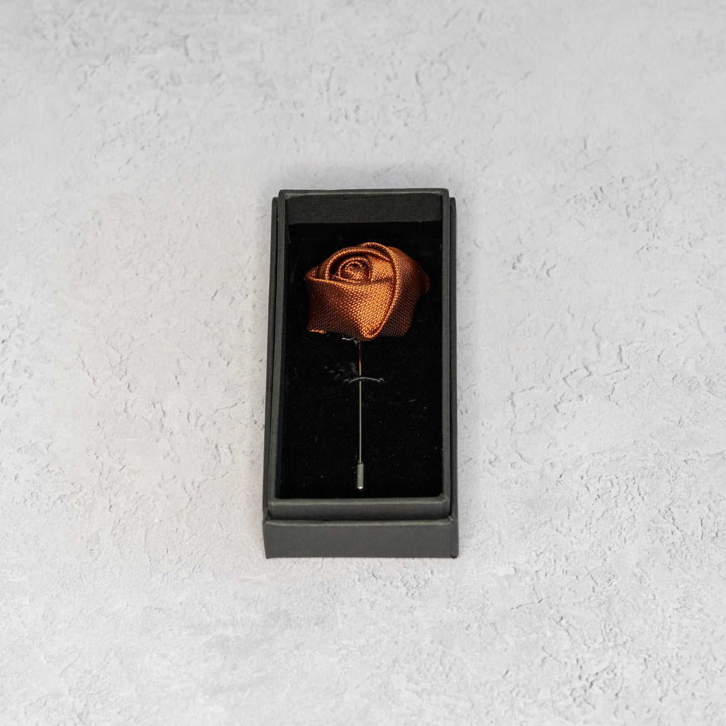 RUST TEXTURED TIE GIFT SET