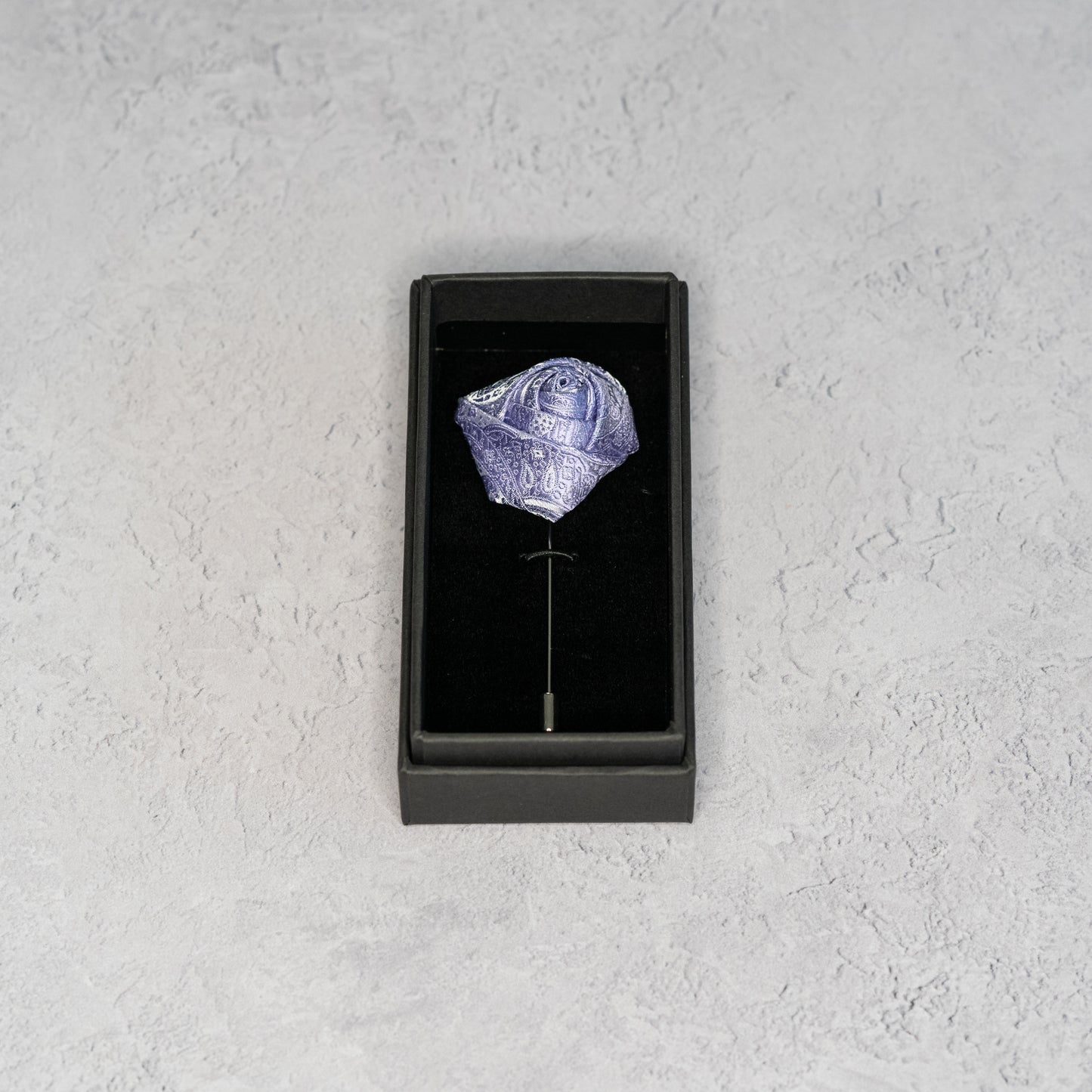 Lavender Paisley Floral Lapel Pin