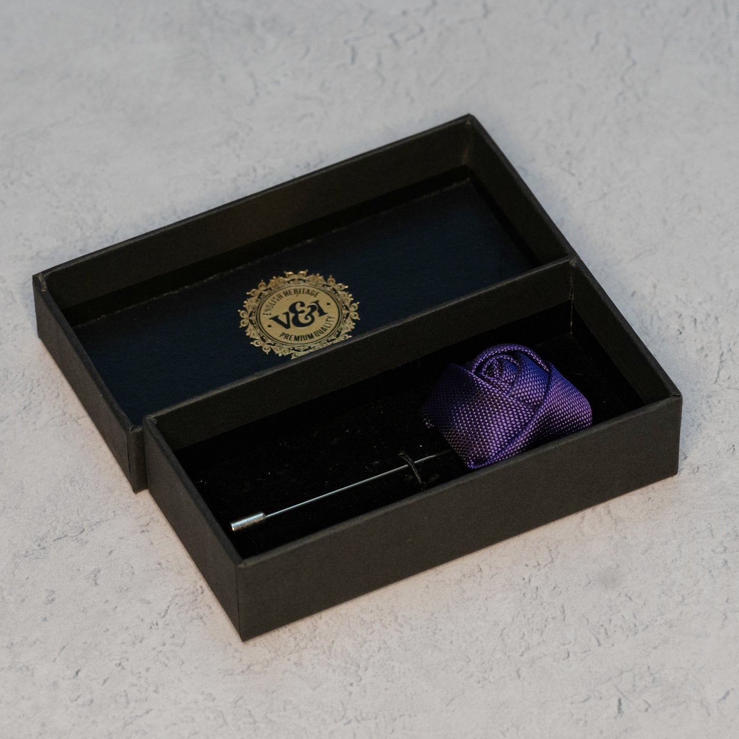 CADBURY PURPLE TEXTURED TIE SET