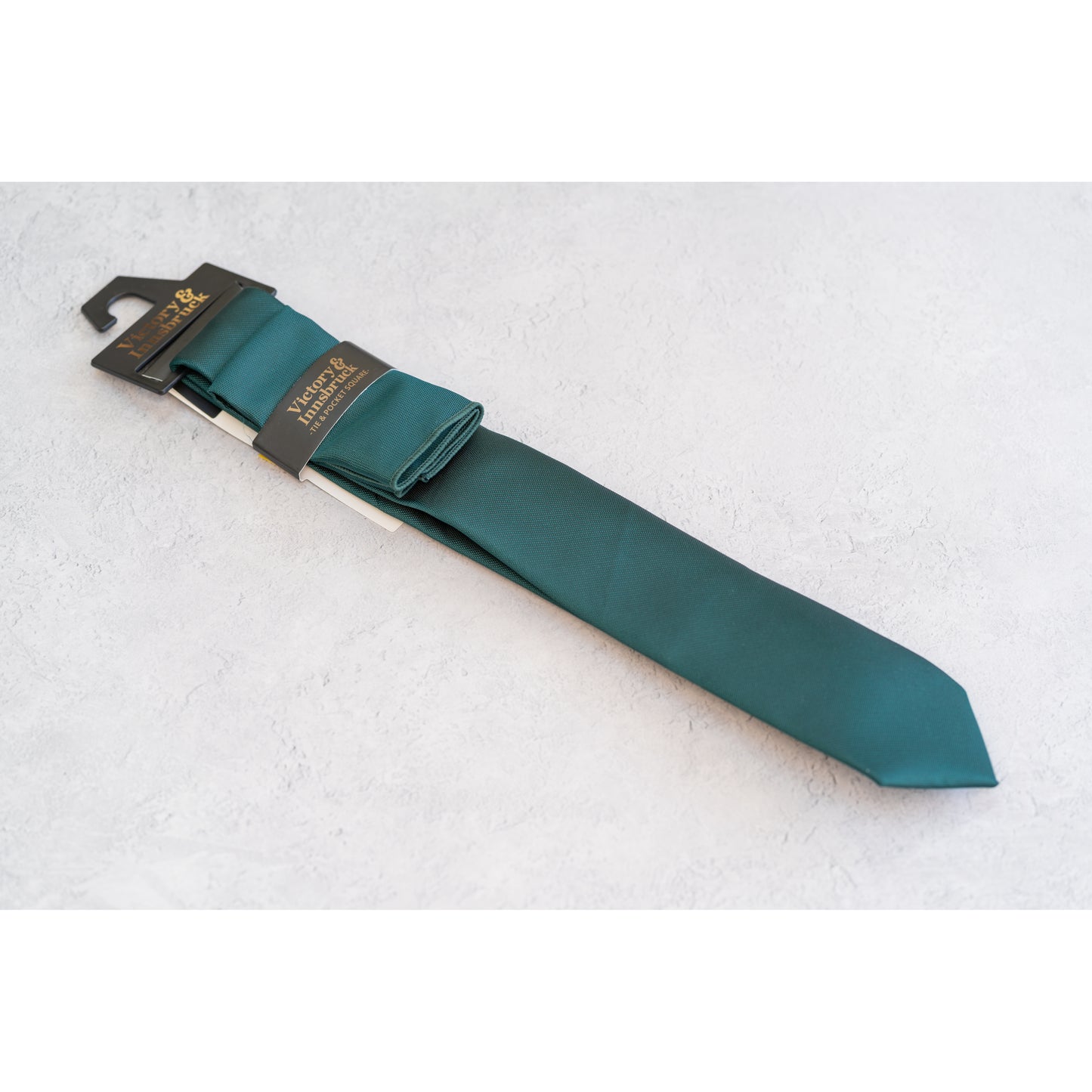 PEACOCK GREEN TEXTURED TIE SET