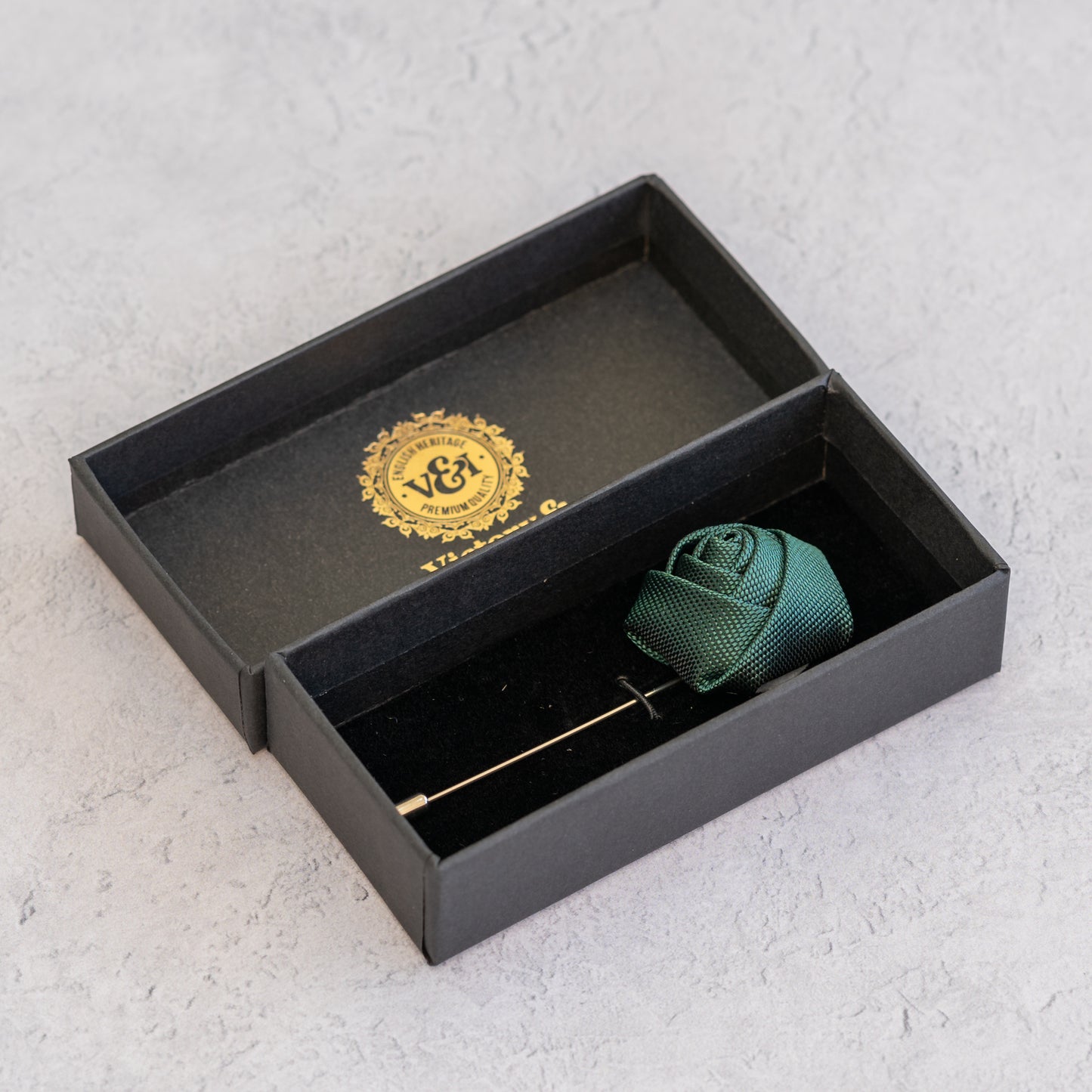 EMERALD GREEN TEXTURED TIE SET