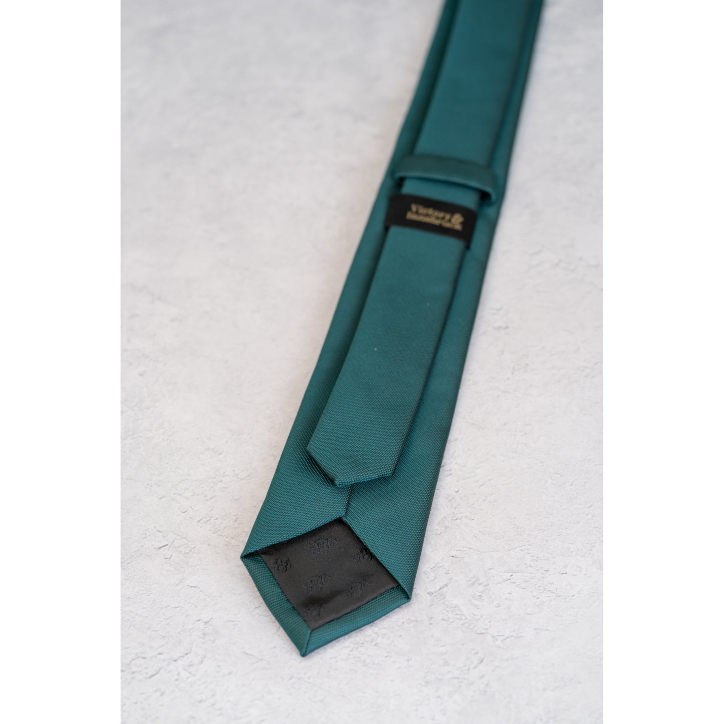 PEACOCK GREEN TEXTURED TIE SET
