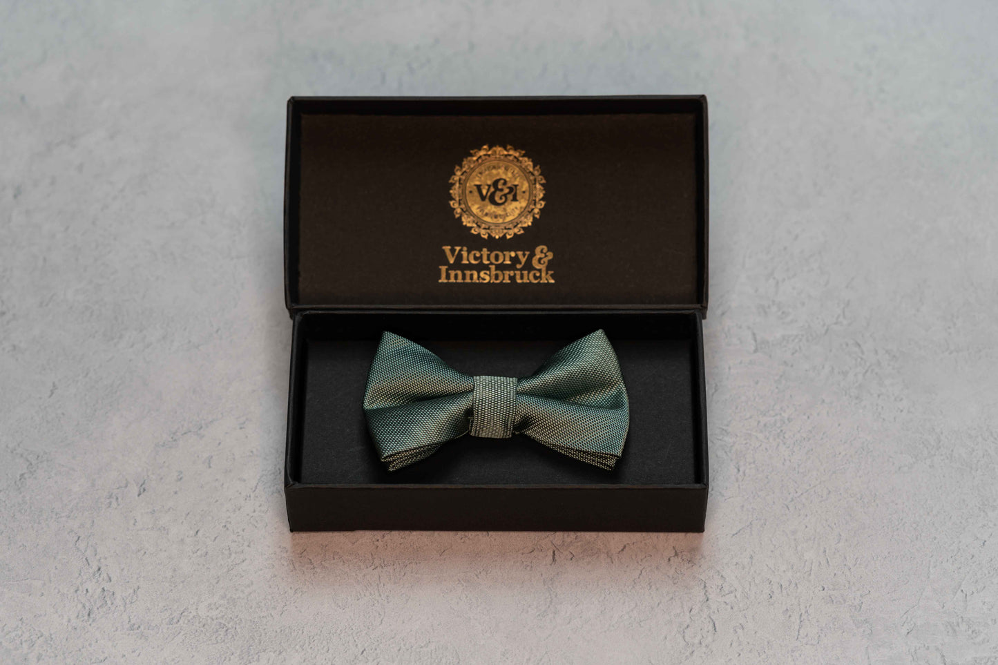 BOY'S DARK SAGE GREEN TEXTURED BOW TIE