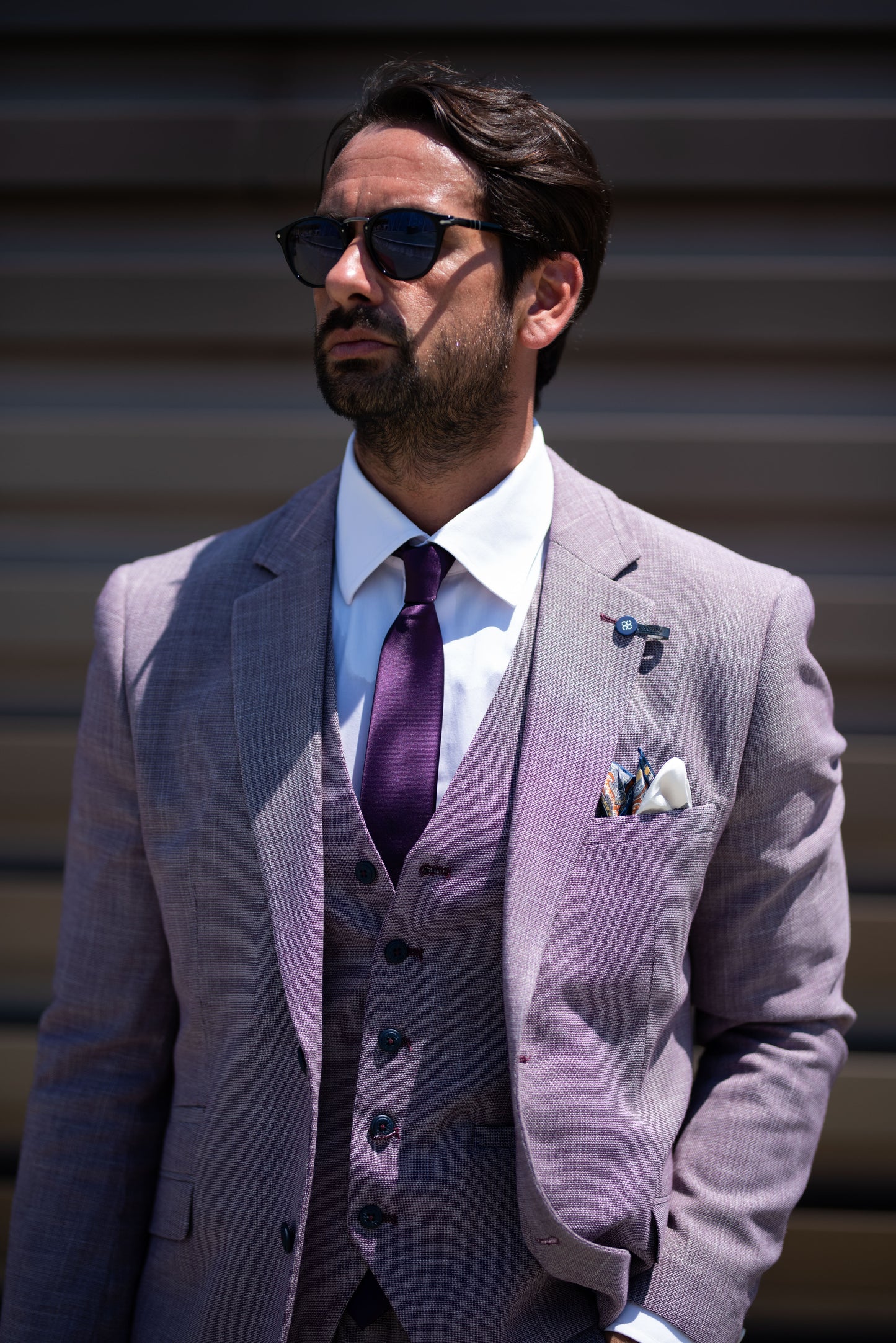 Miami Lilac Three Piece Suit