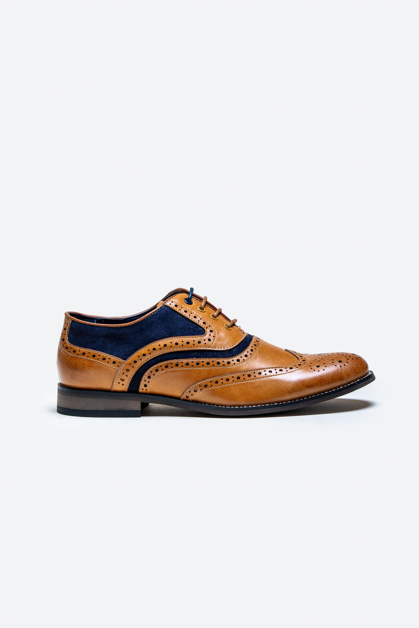 Russel Shoes Tan & Navy