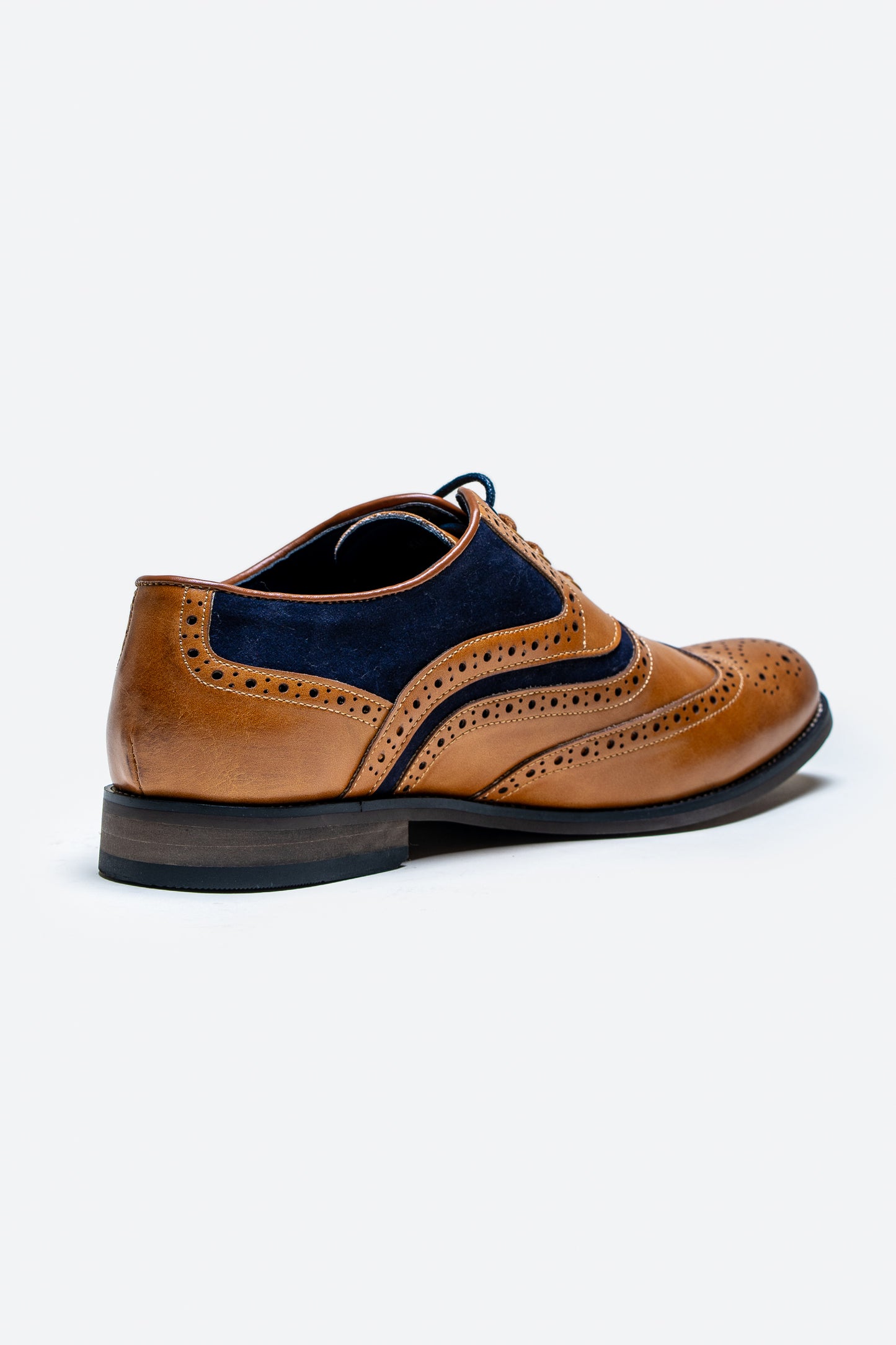 Russel Shoes Tan & Navy