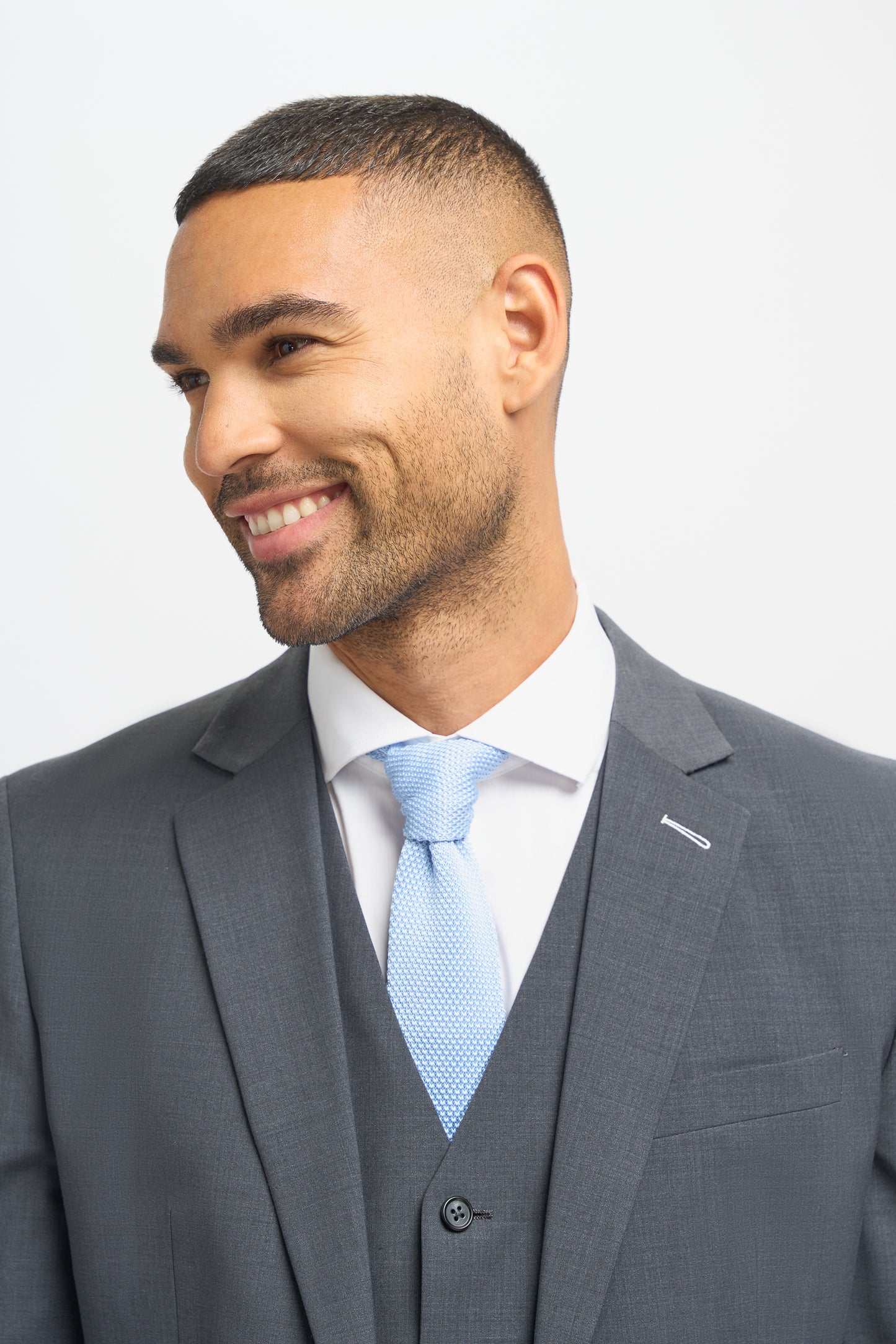 Bond Charcoal Three Piece Suit