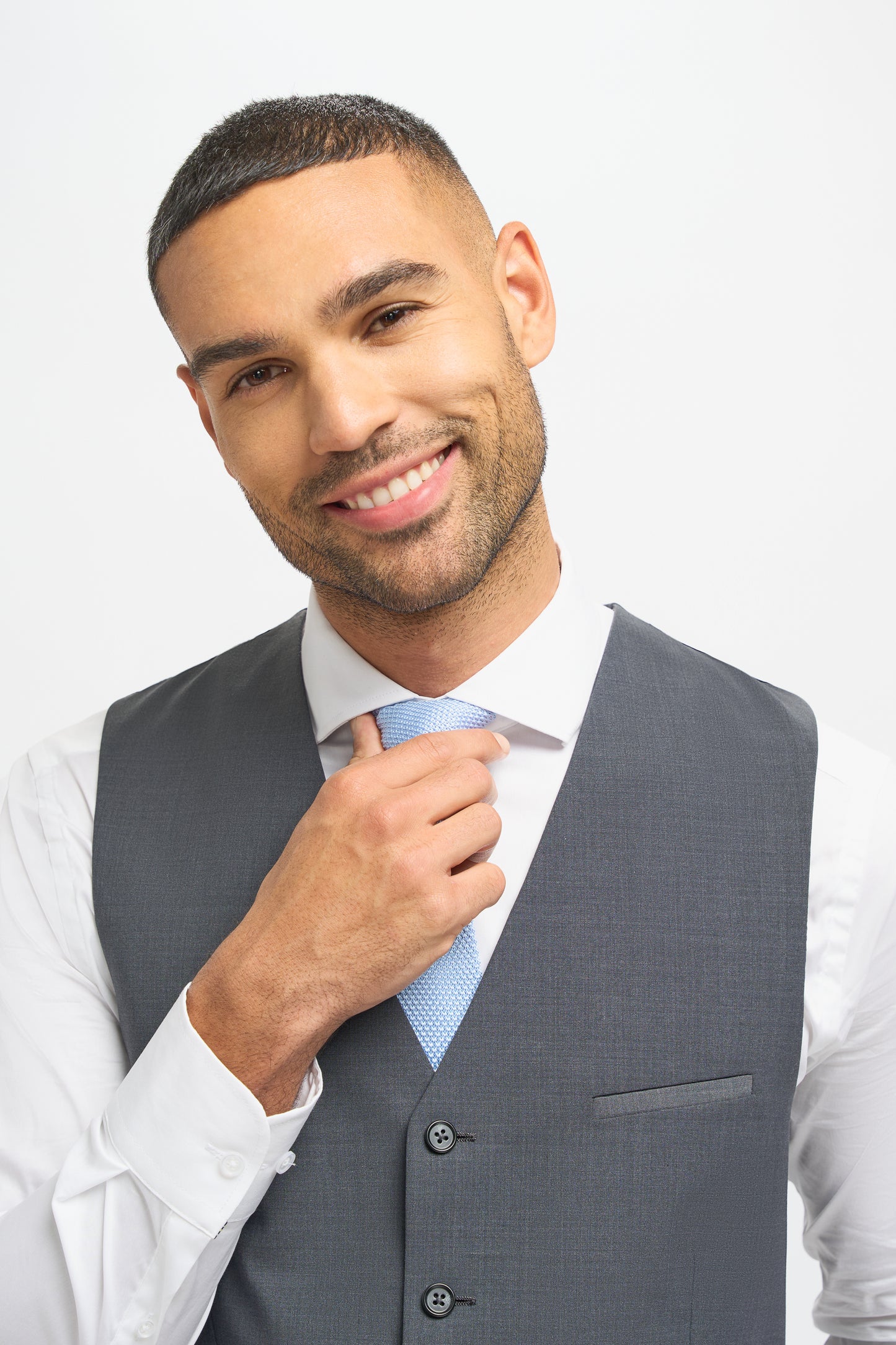 Bond Charcoal Three Piece Suit