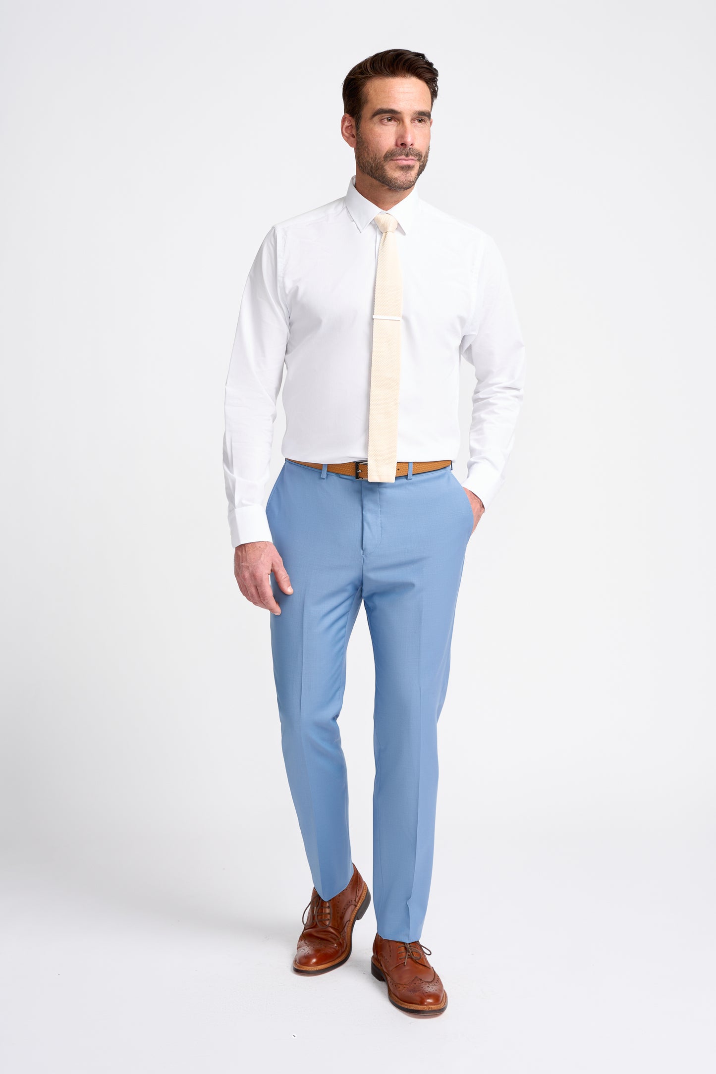 Bond Ocean Blue Three Piece Suit