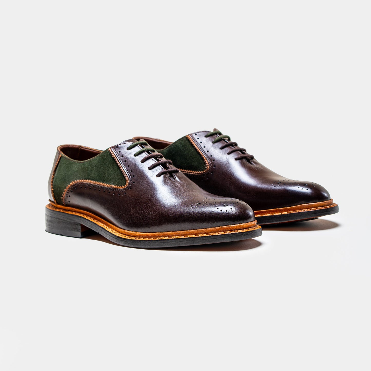Brentwood Shoes Brown Olive