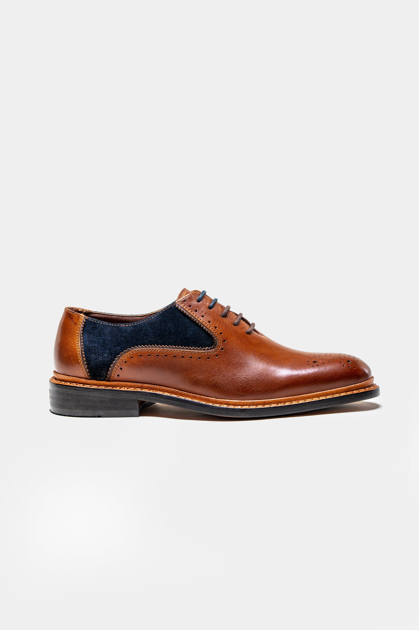 Brentwood Shoes Tan Navy