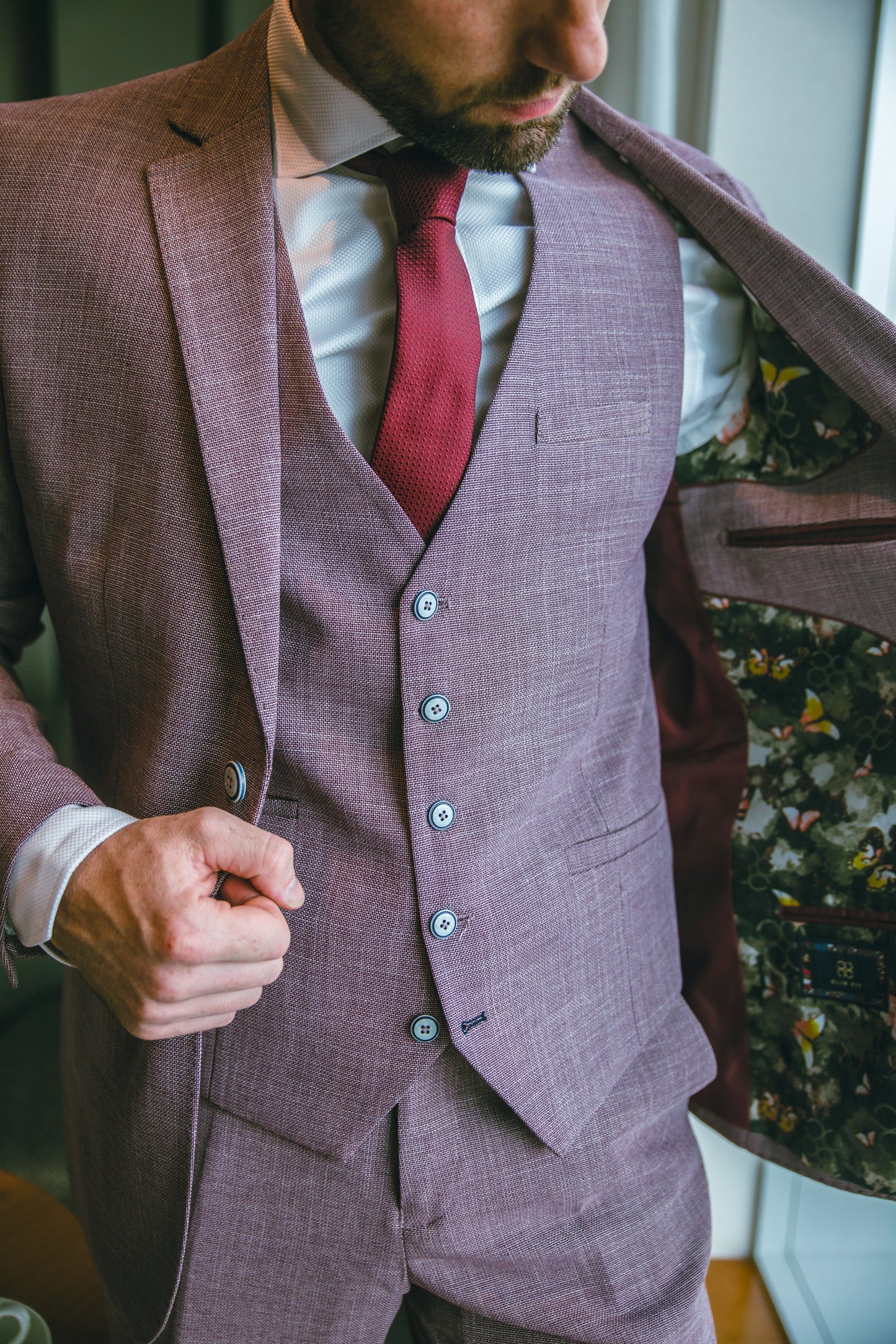 Miami Lilac Three Piece Suit