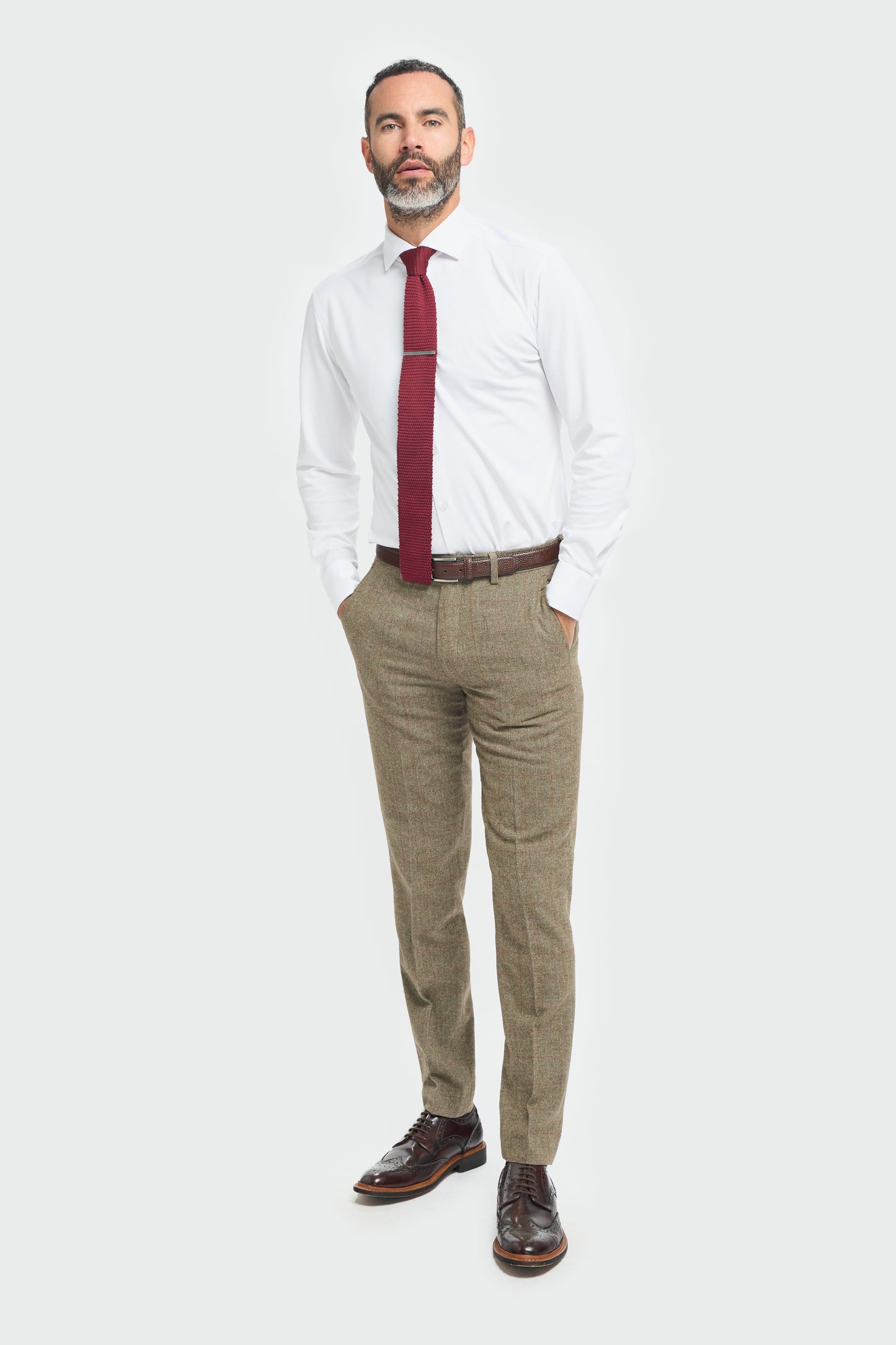 Gaston Sage Tweed Trousers