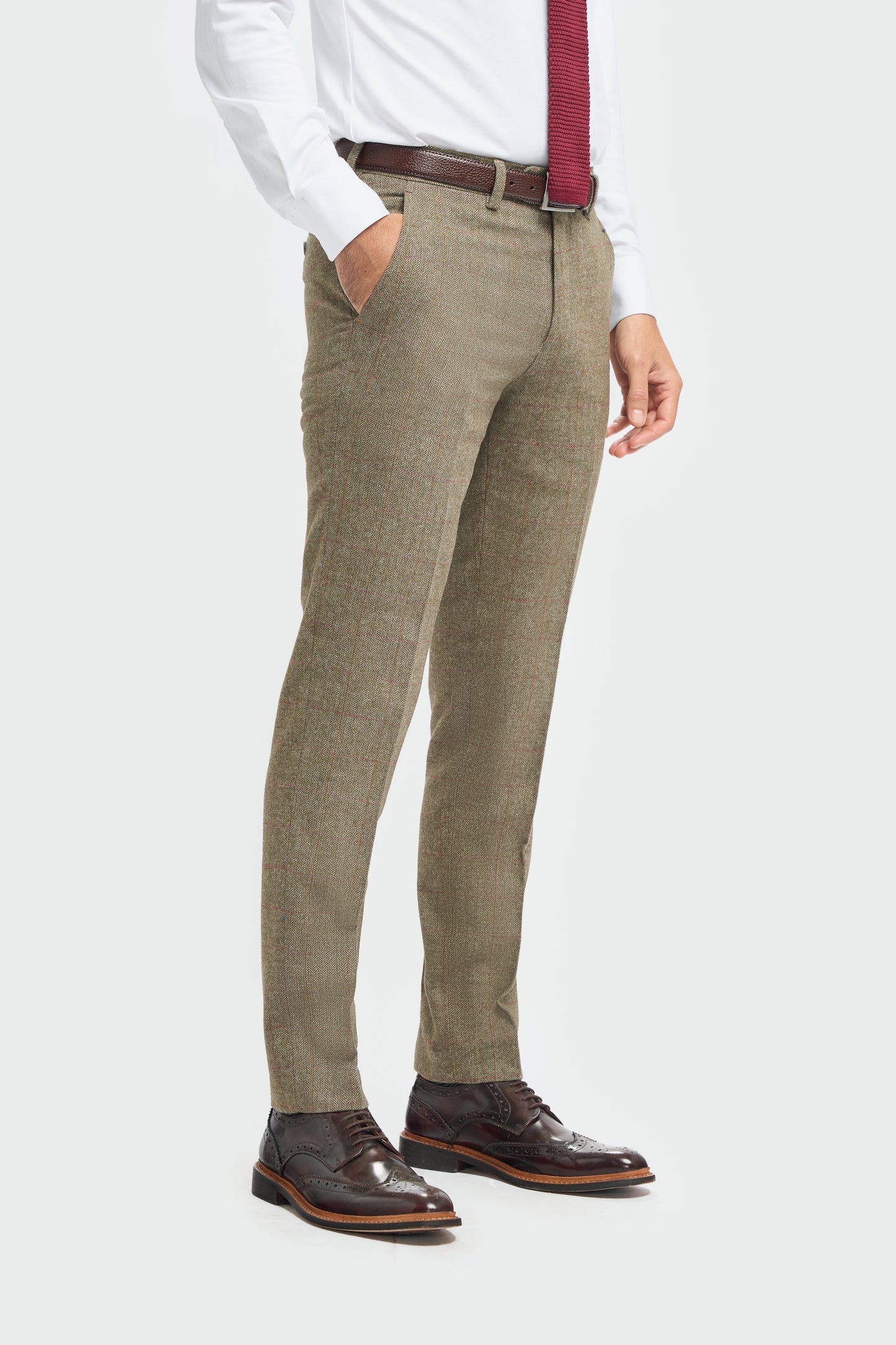 Gaston Sage Tweed Trousers