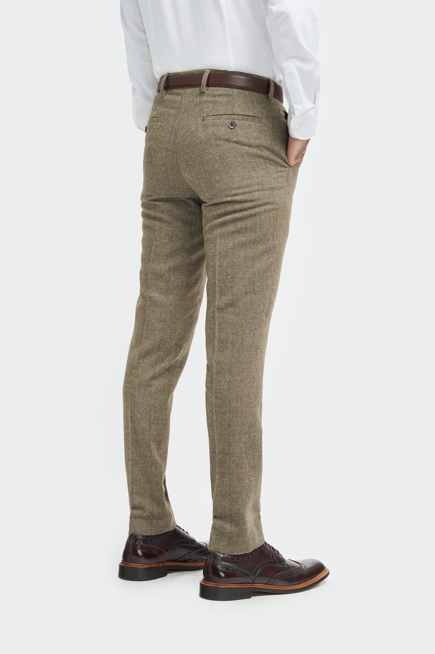 Gaston Sage Tweed Trousers