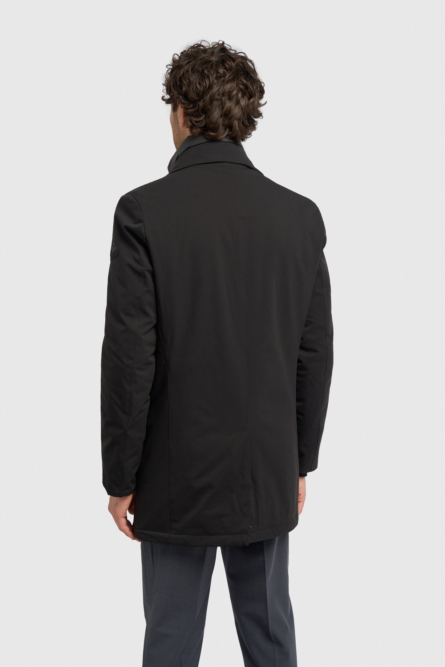 Heston Overcoat Black