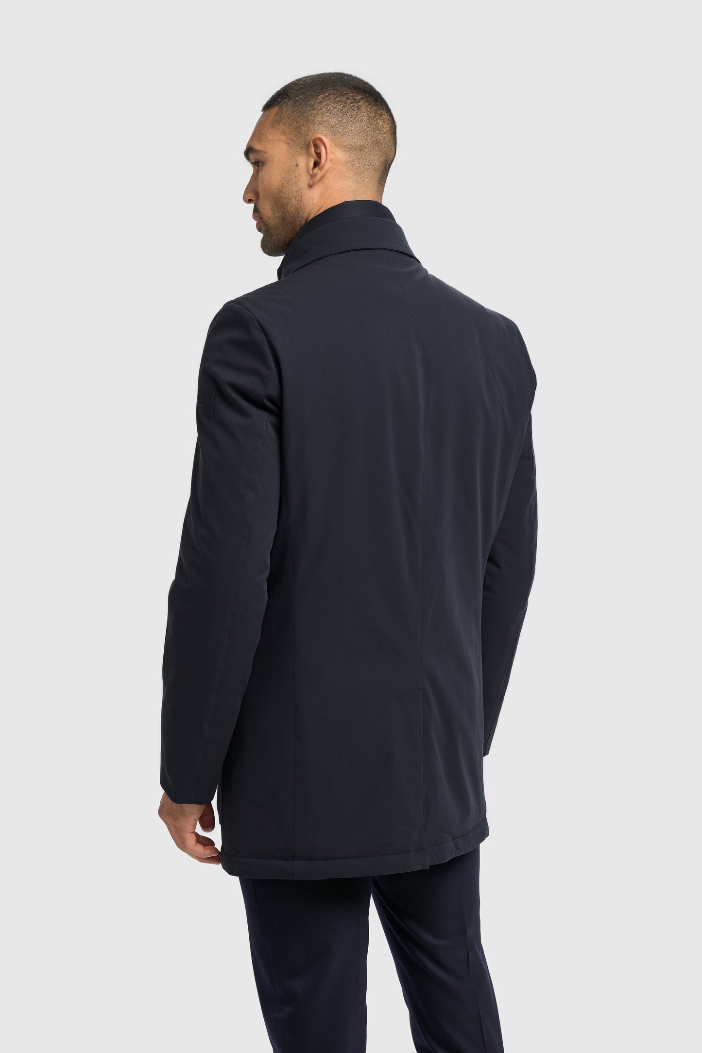 Heston Overcoat Navy