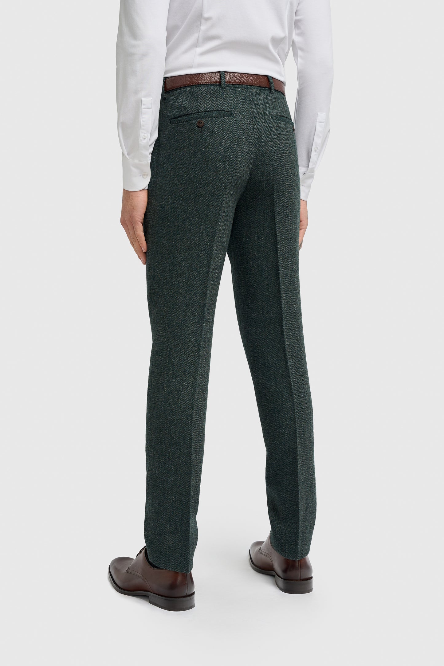 Thomas Lush Olive Tweed Trouser