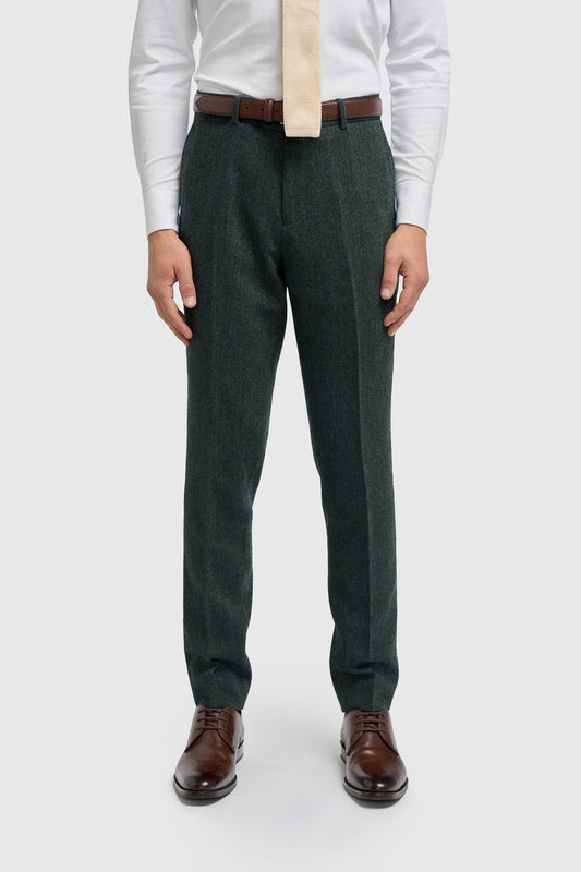 Thomas Lush Olive Tweed Trouser