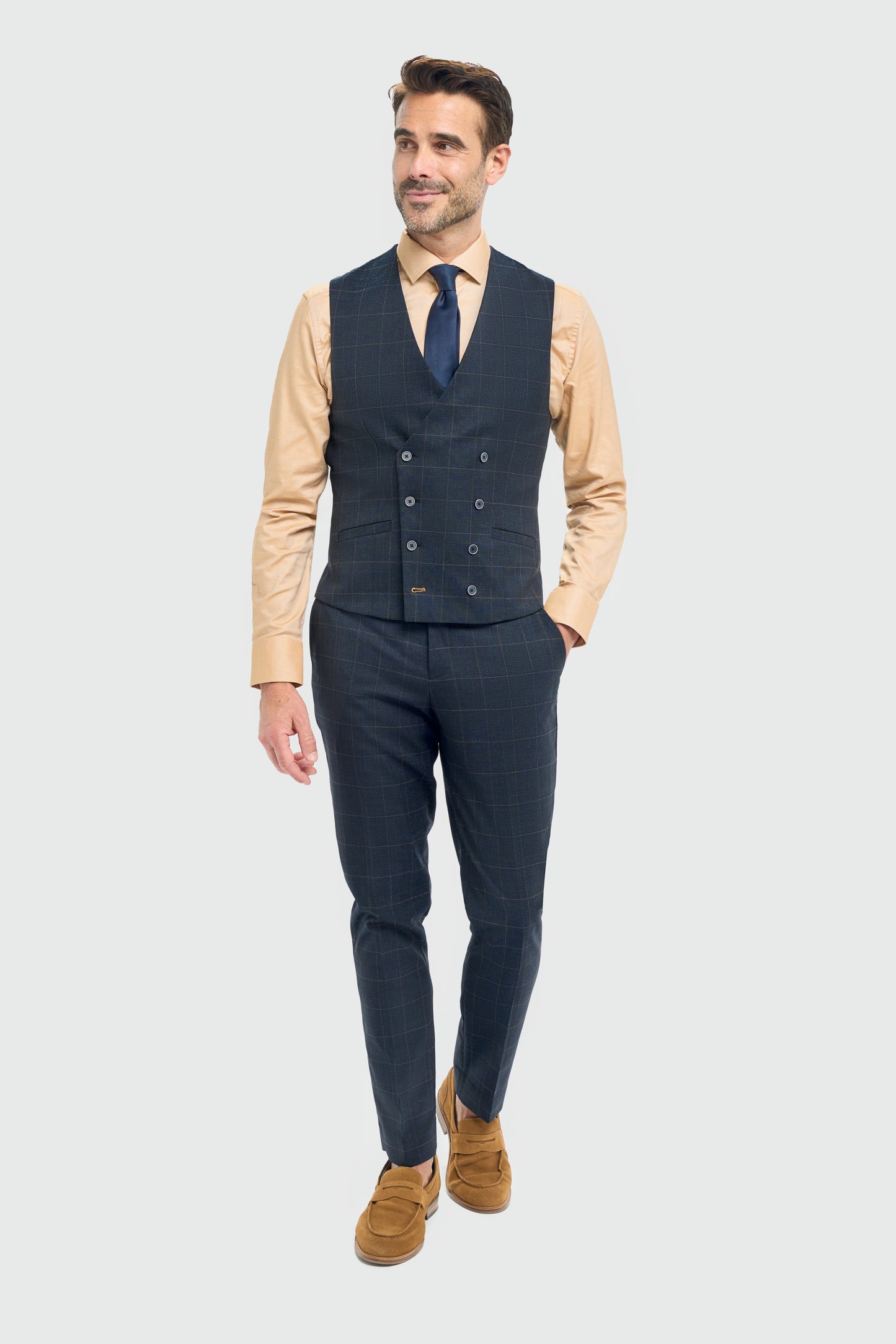 Torino Navy Waistcoat