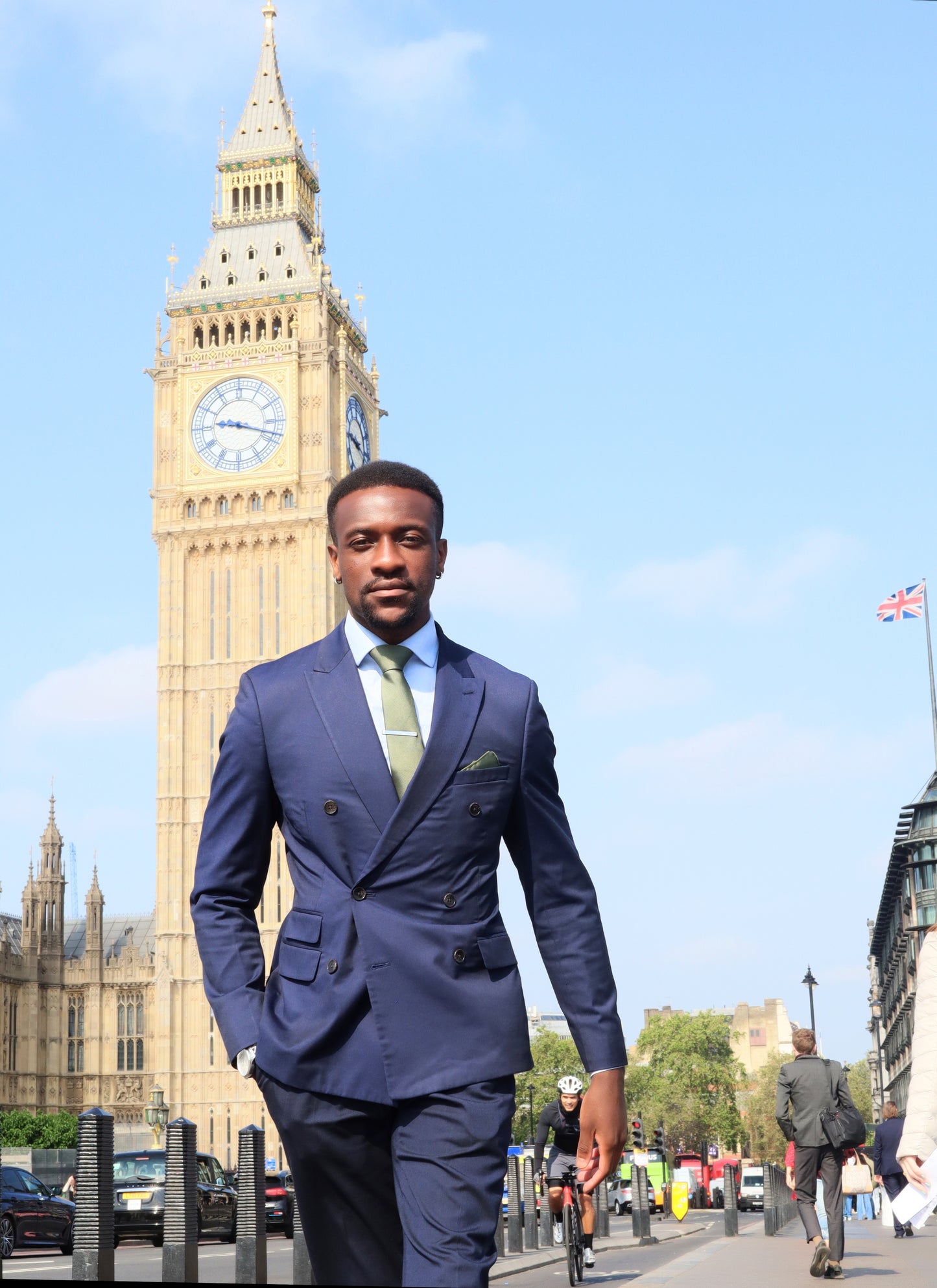 OLIVE GREEN TEXTURED TIE SET