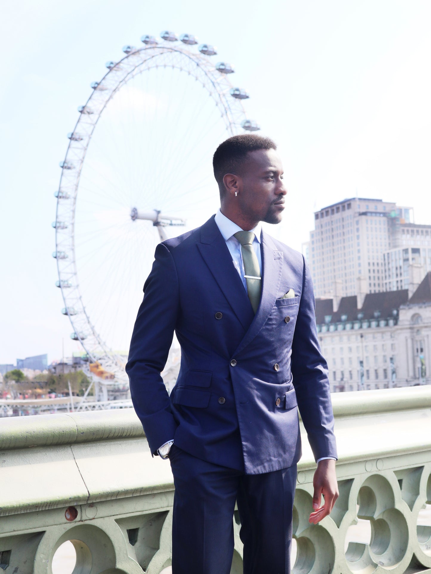 OLIVE GREEN TEXTURED TIE SET