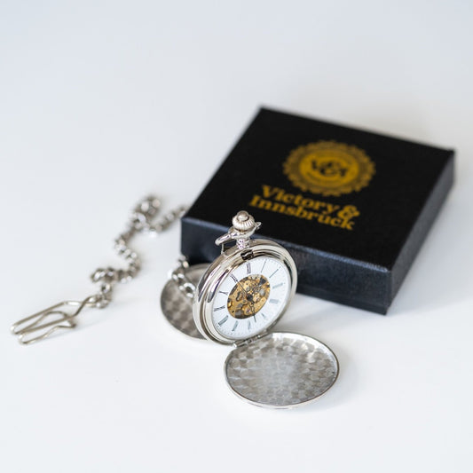 Double Hunter Pocket Watch | Silver | The Clasper