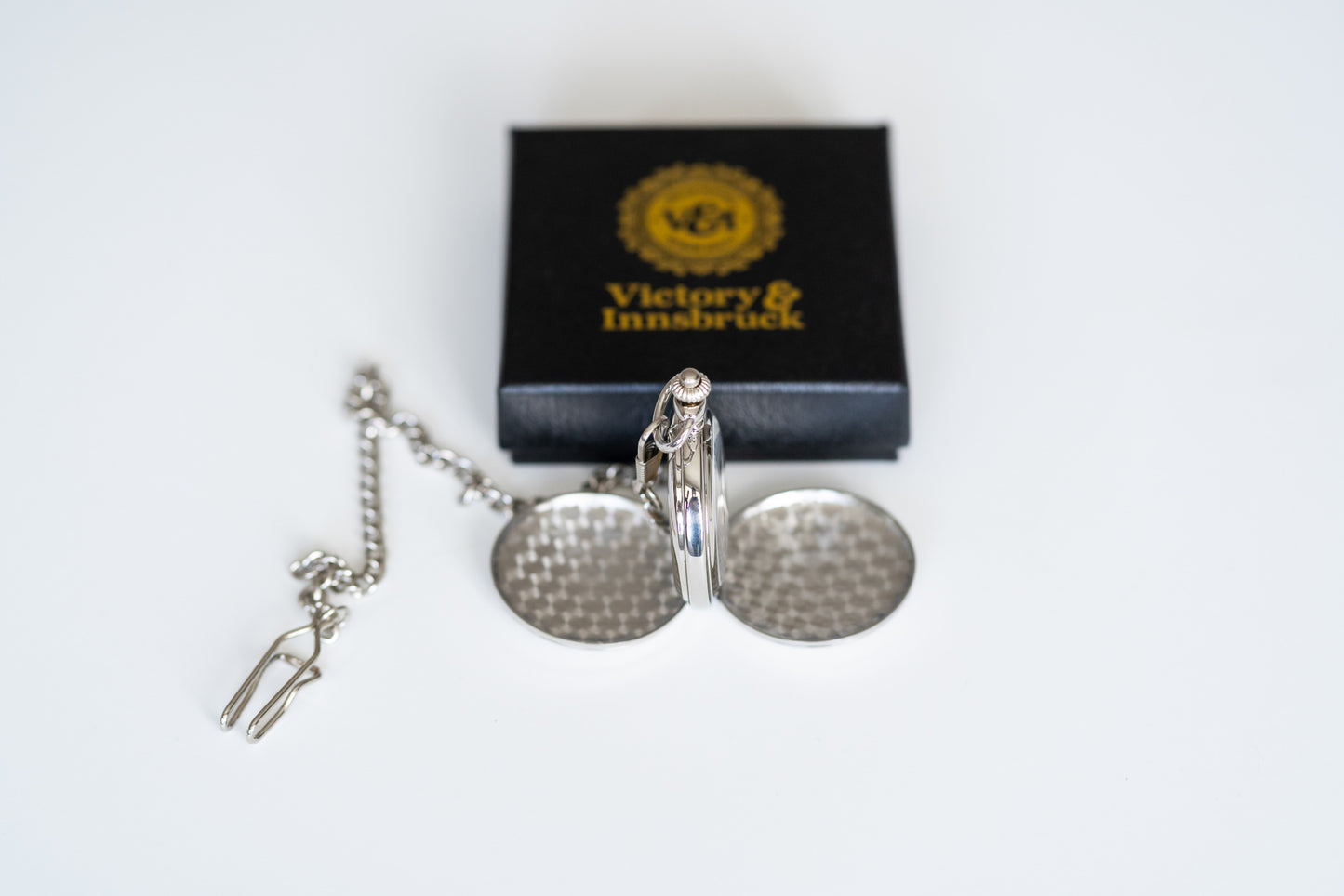 Double Hunter Pocket Watch | Silver | The Clasper