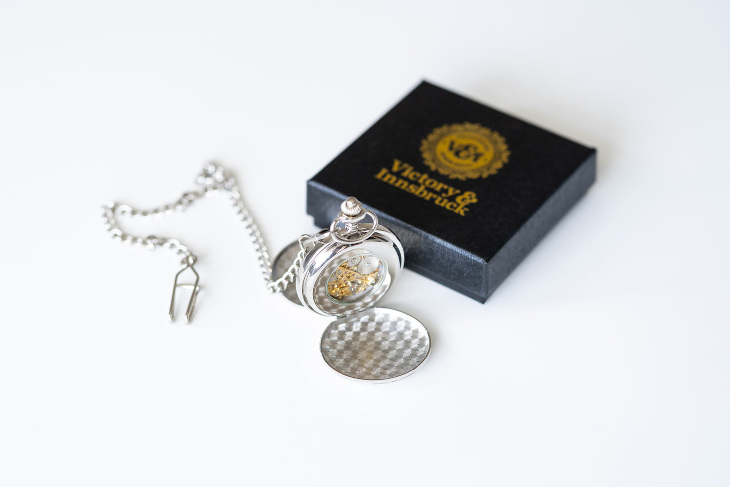 Double Hunter Pocket Watch | Silver | The Clasper