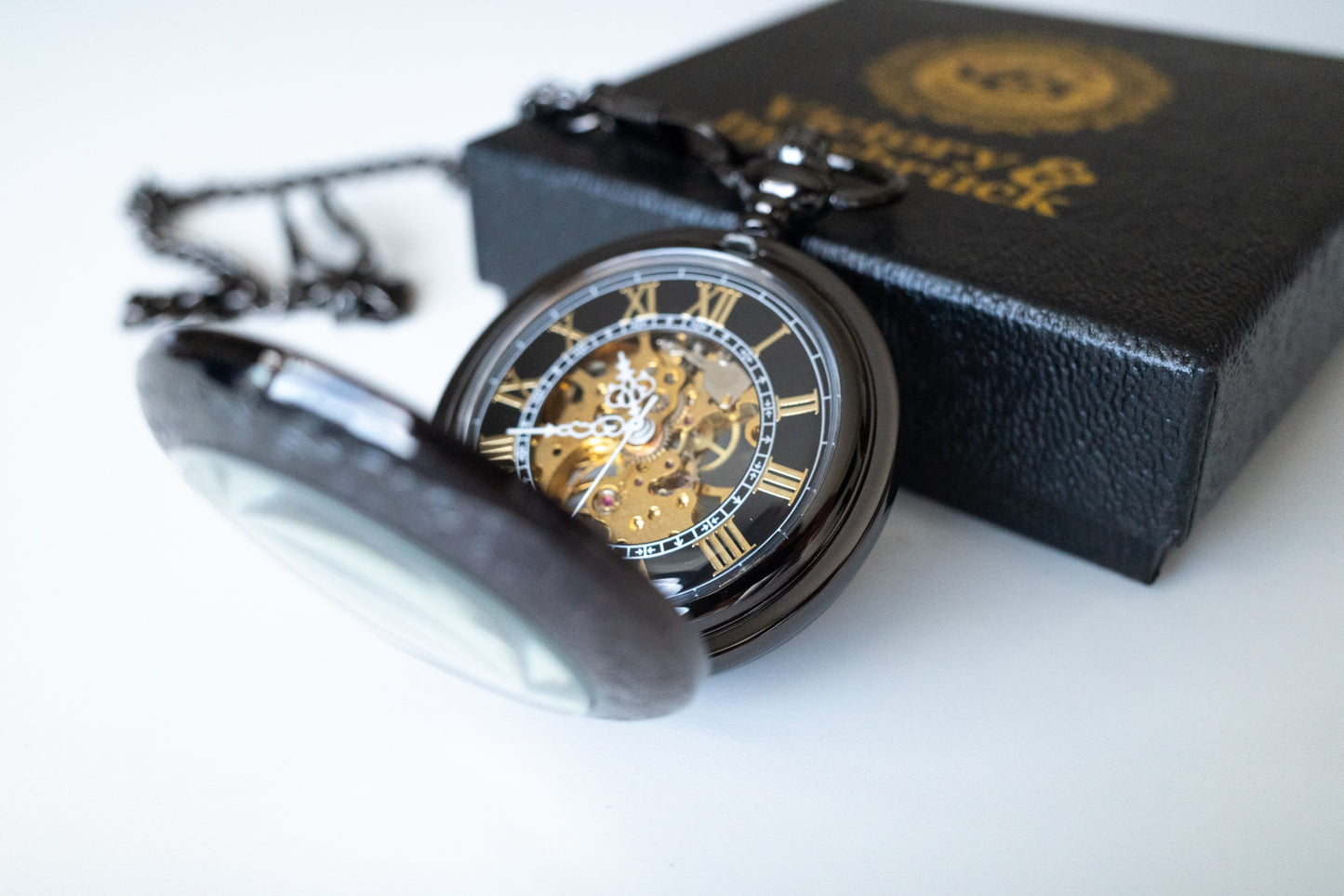 Steampunk Pocket Watch | Gunmetal | The Stephenson