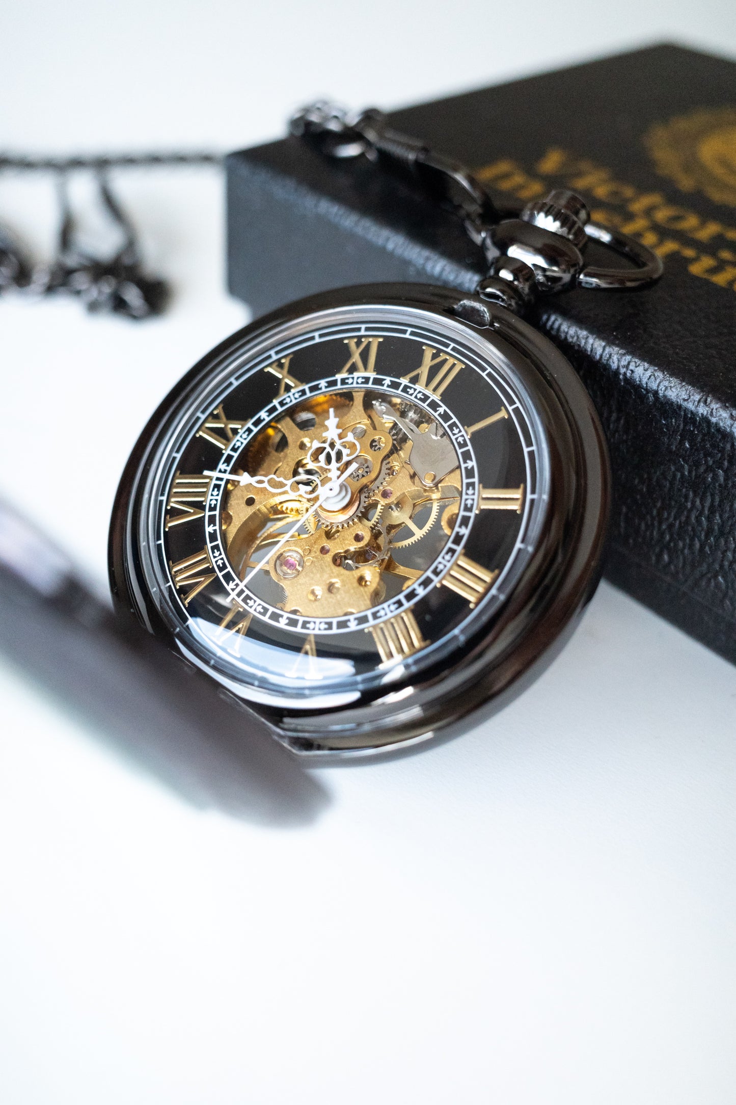 Steampunk Pocket Watch | Gunmetal | The Stephenson