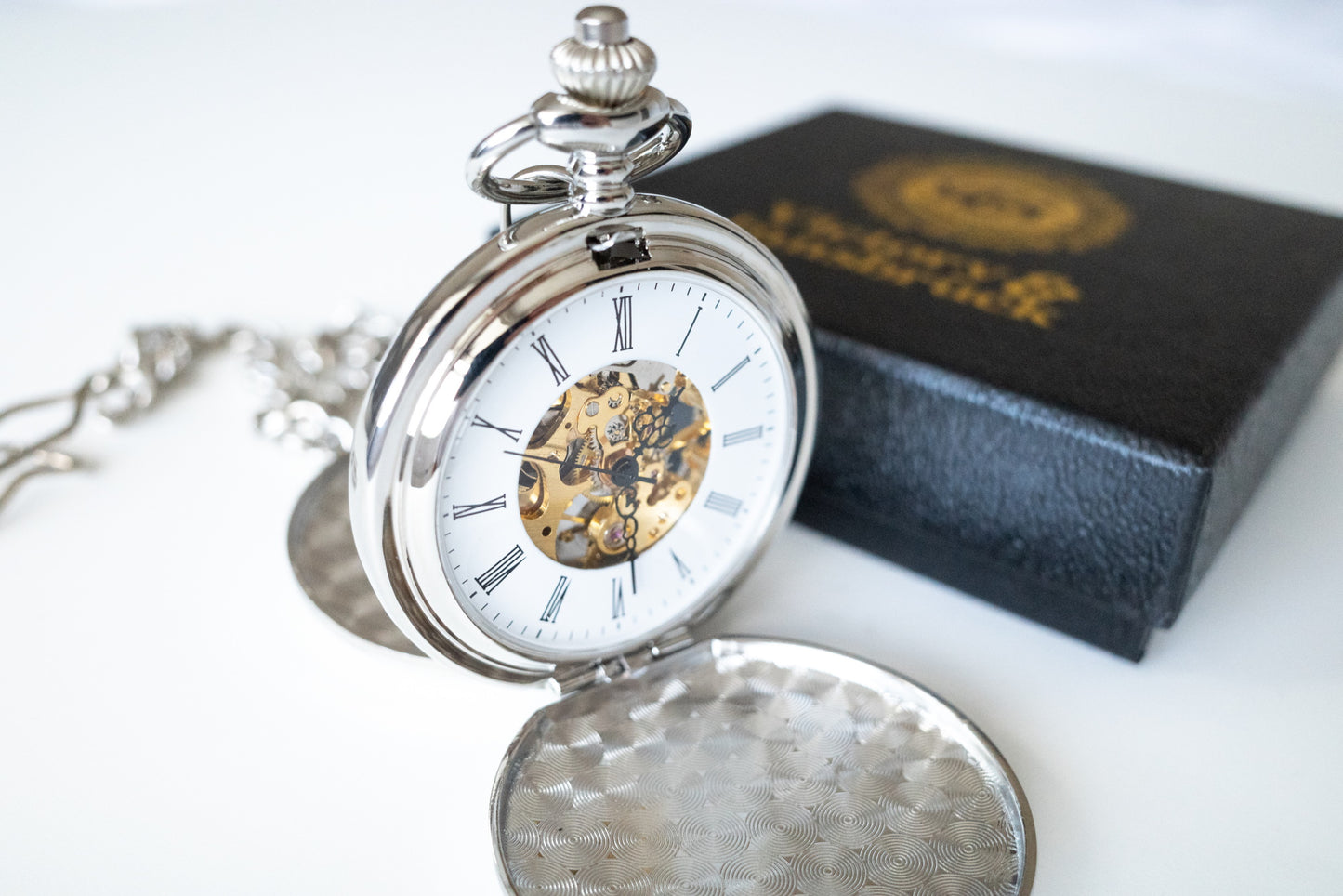 Double Hunter Pocket Watch | Silver | The Clasper