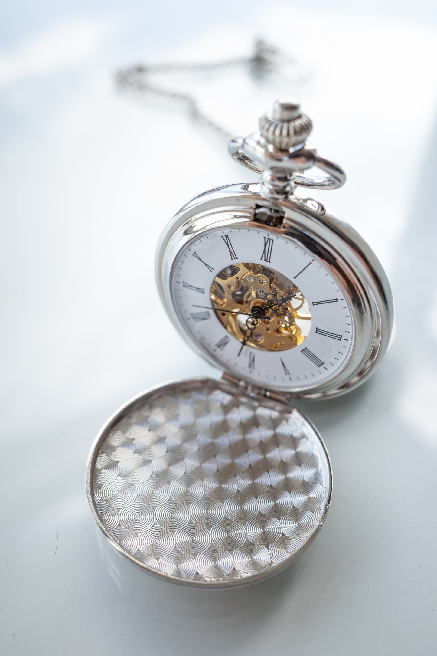 Double Hunter Pocket Watch | Silver | The Clasper