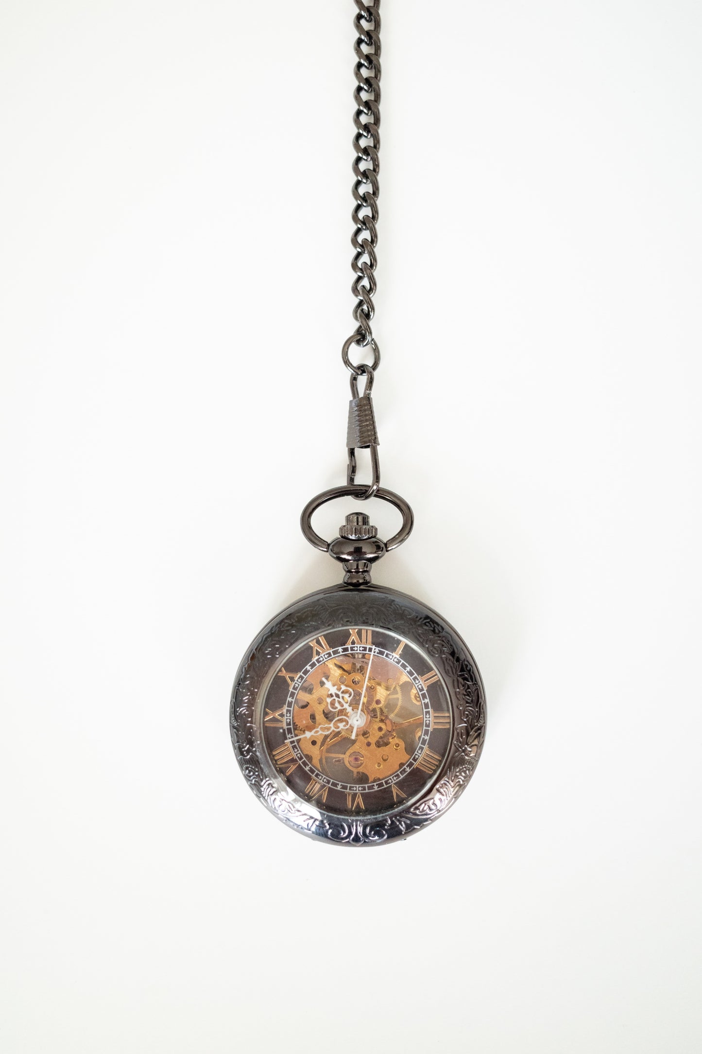 Steampunk Pocket Watch | Gunmetal | The Stephenson