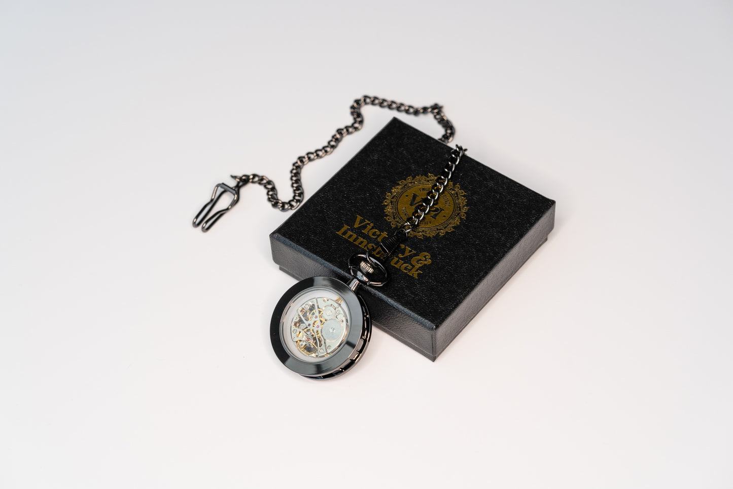 Skeleton Pocket Watch | Gunmetal | The Collingwood II