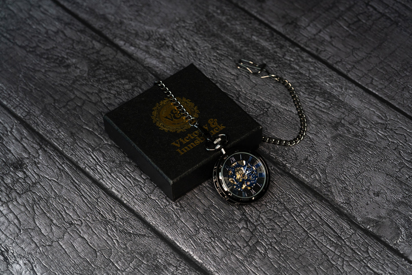 Skeleton Pocket Watch | Gunmetal | The Collingwood II