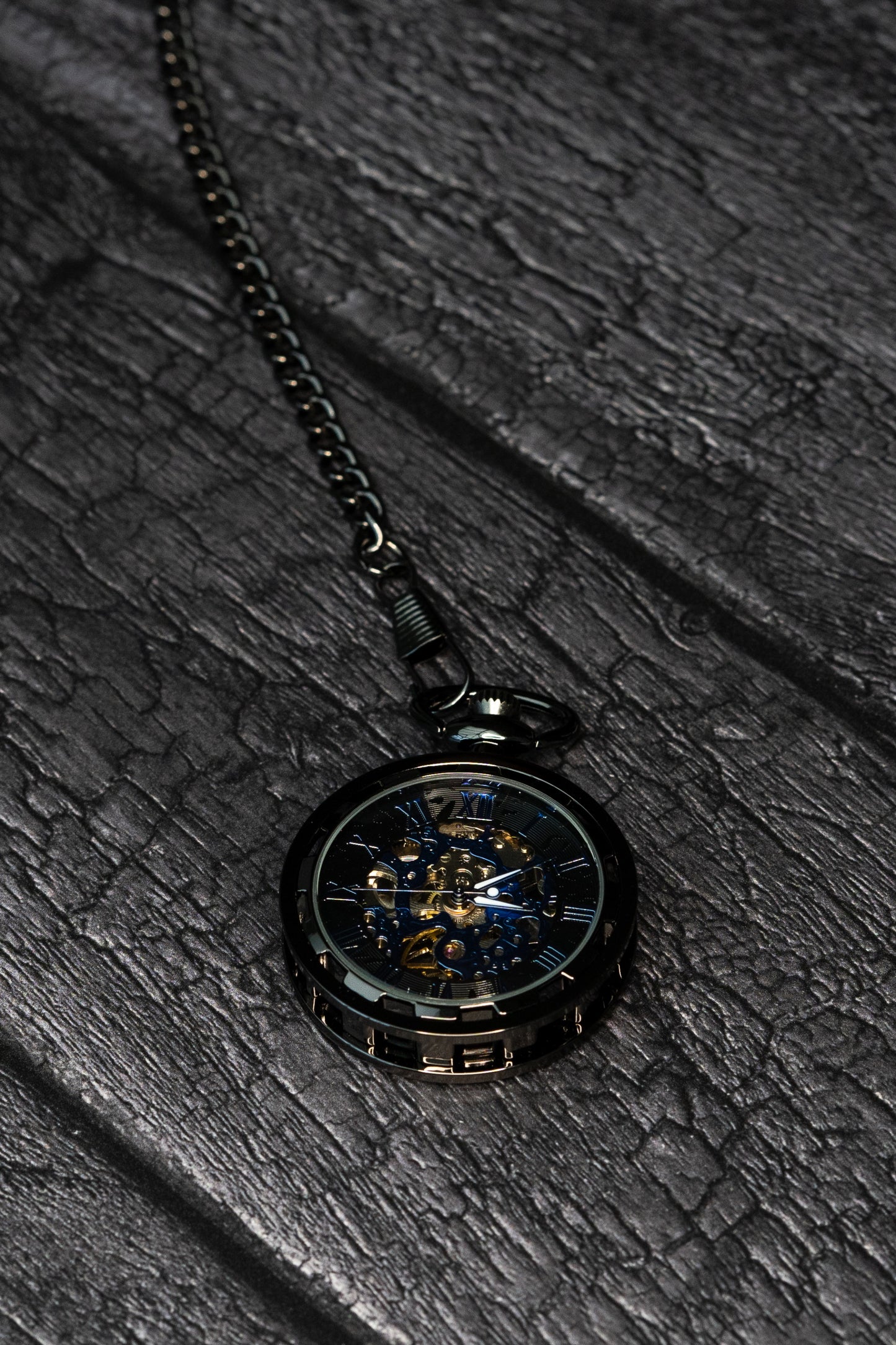 Skeleton Pocket Watch | Gunmetal | The Collingwood II