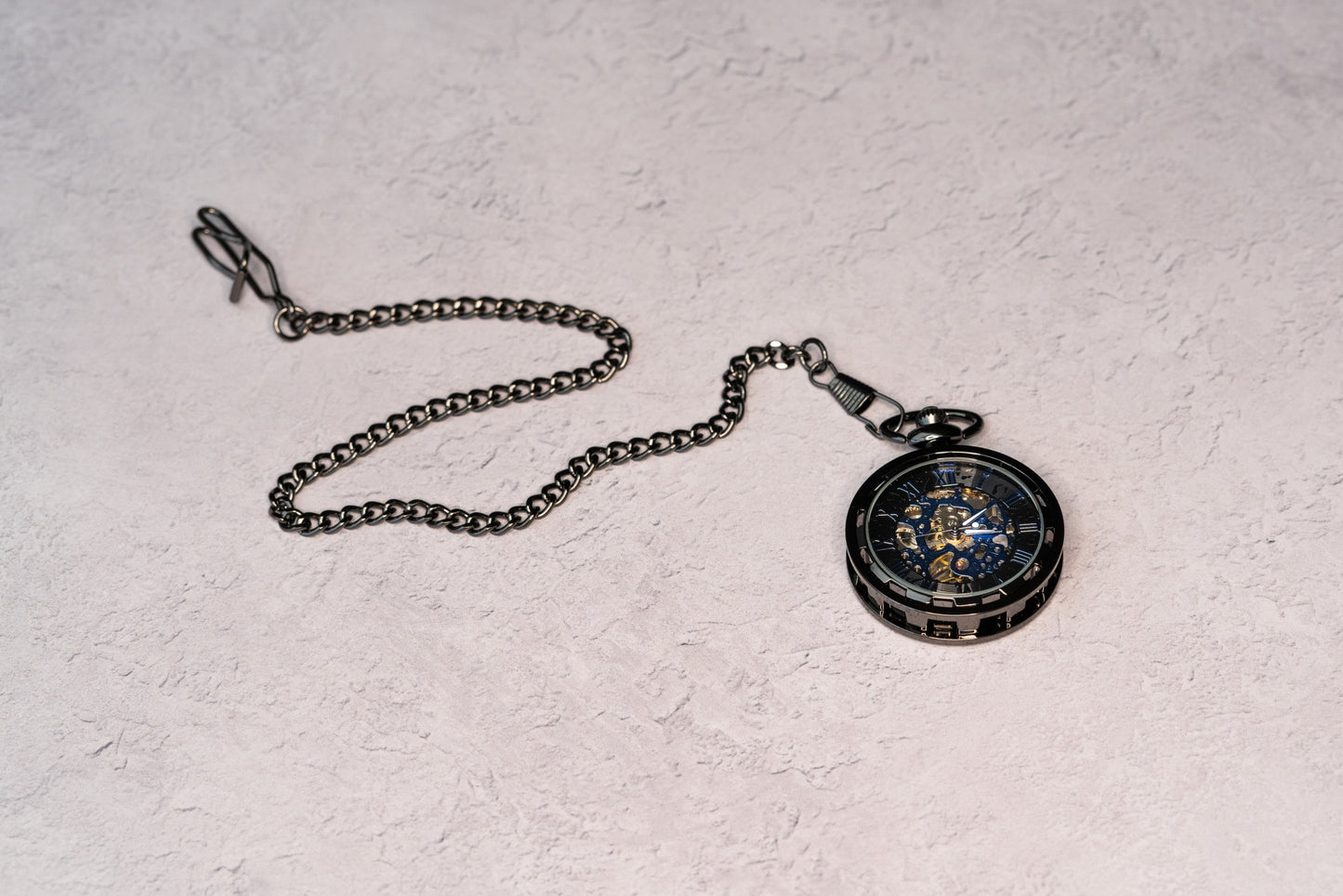 Skeleton Pocket Watch | Gunmetal | The Collingwood II