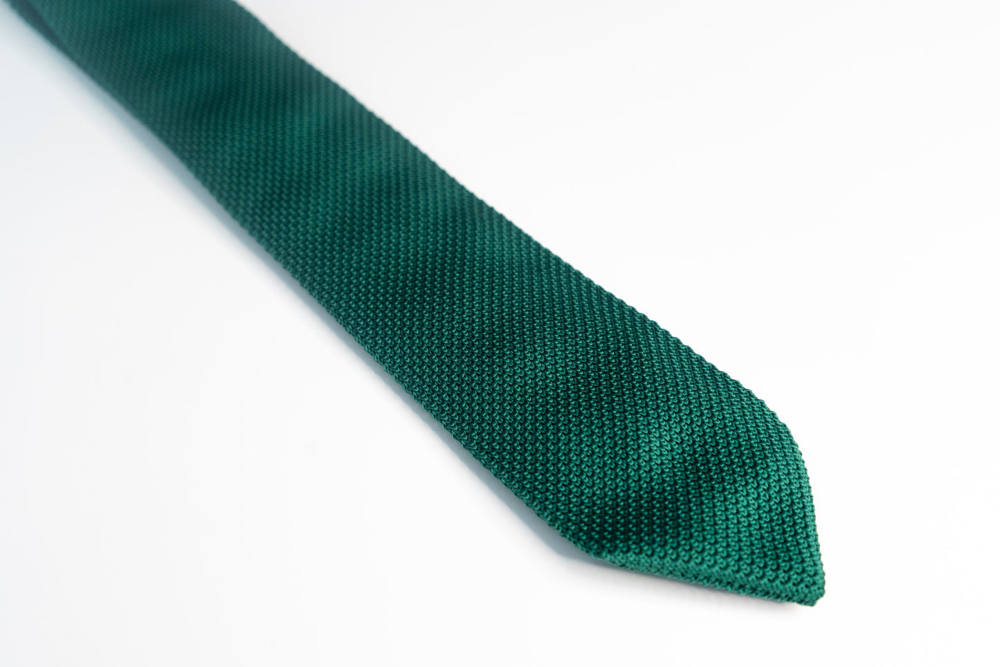 FOREST GREEN KNITTED TIE SET