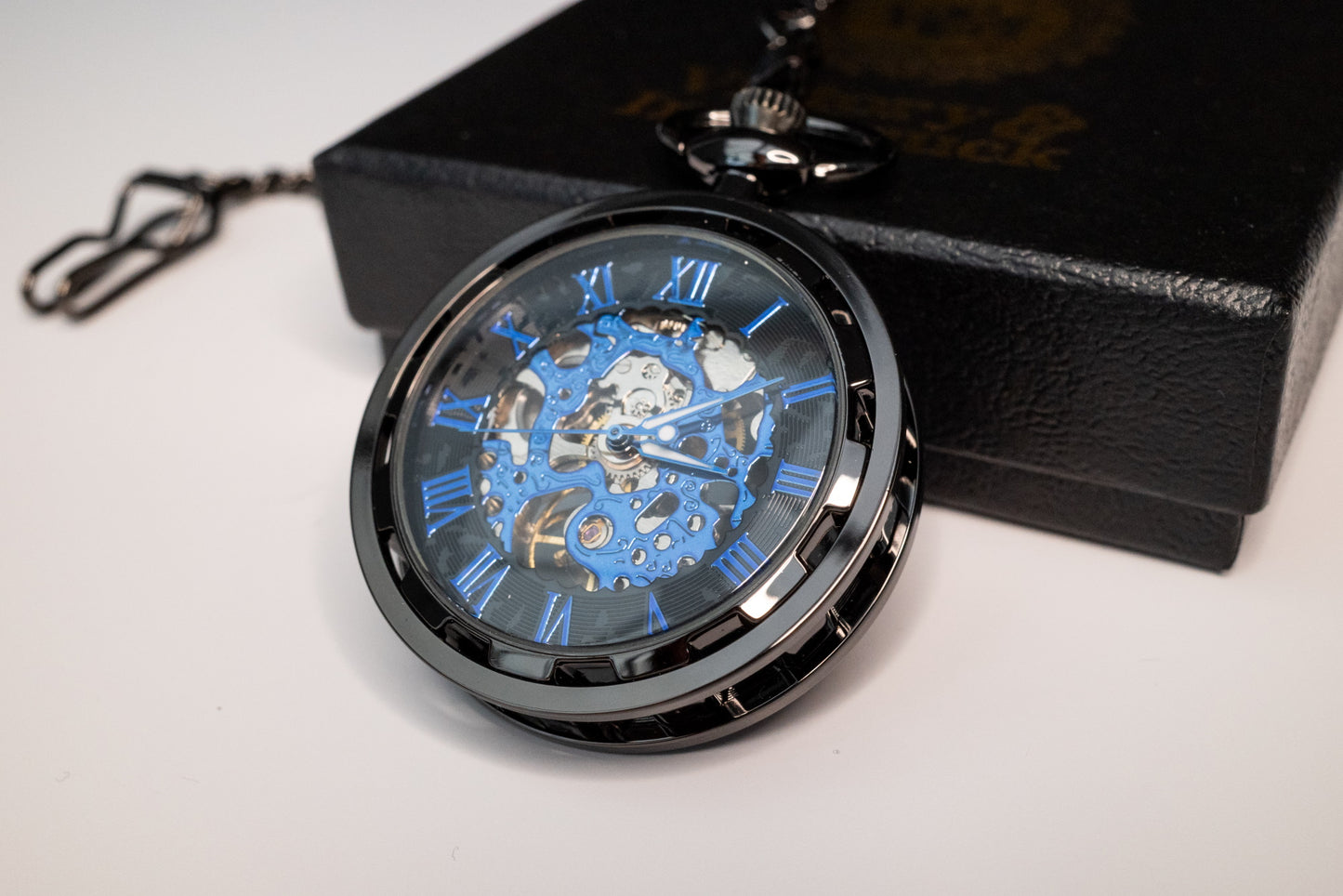 Skeleton Pocket Watch | Gunmetal | The Collingwood II