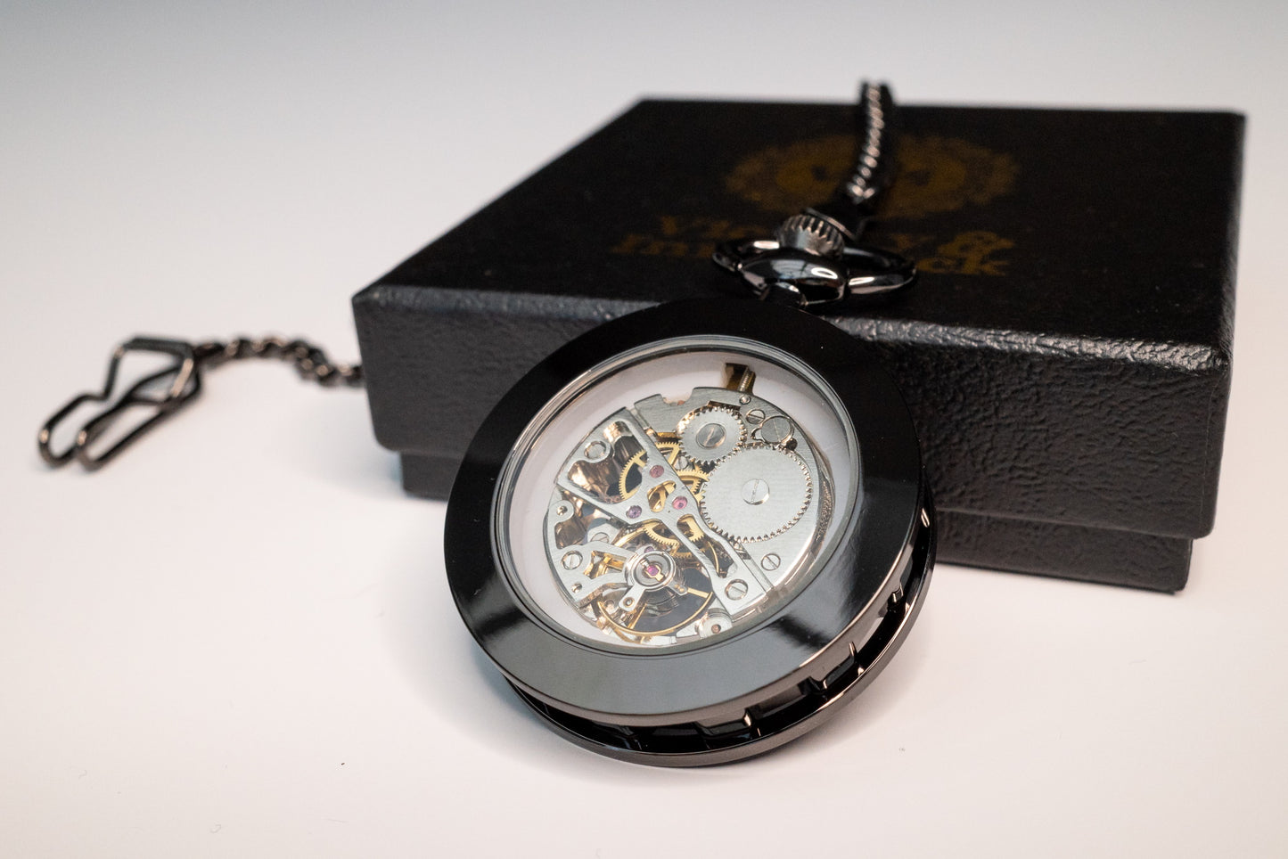 Skeleton Pocket Watch | Gunmetal | The Collingwood II