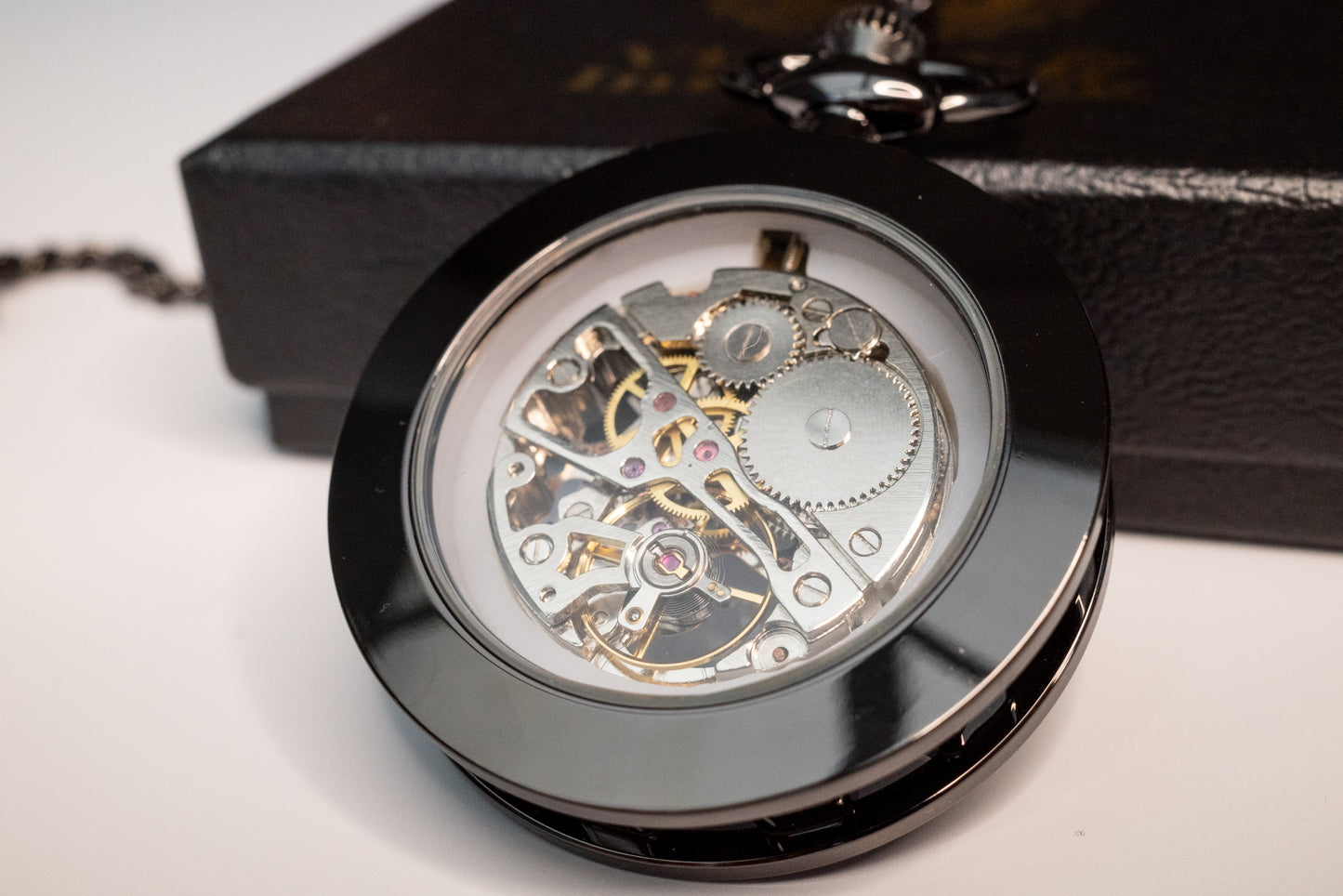 Skeleton Pocket Watch | Gunmetal | The Collingwood II