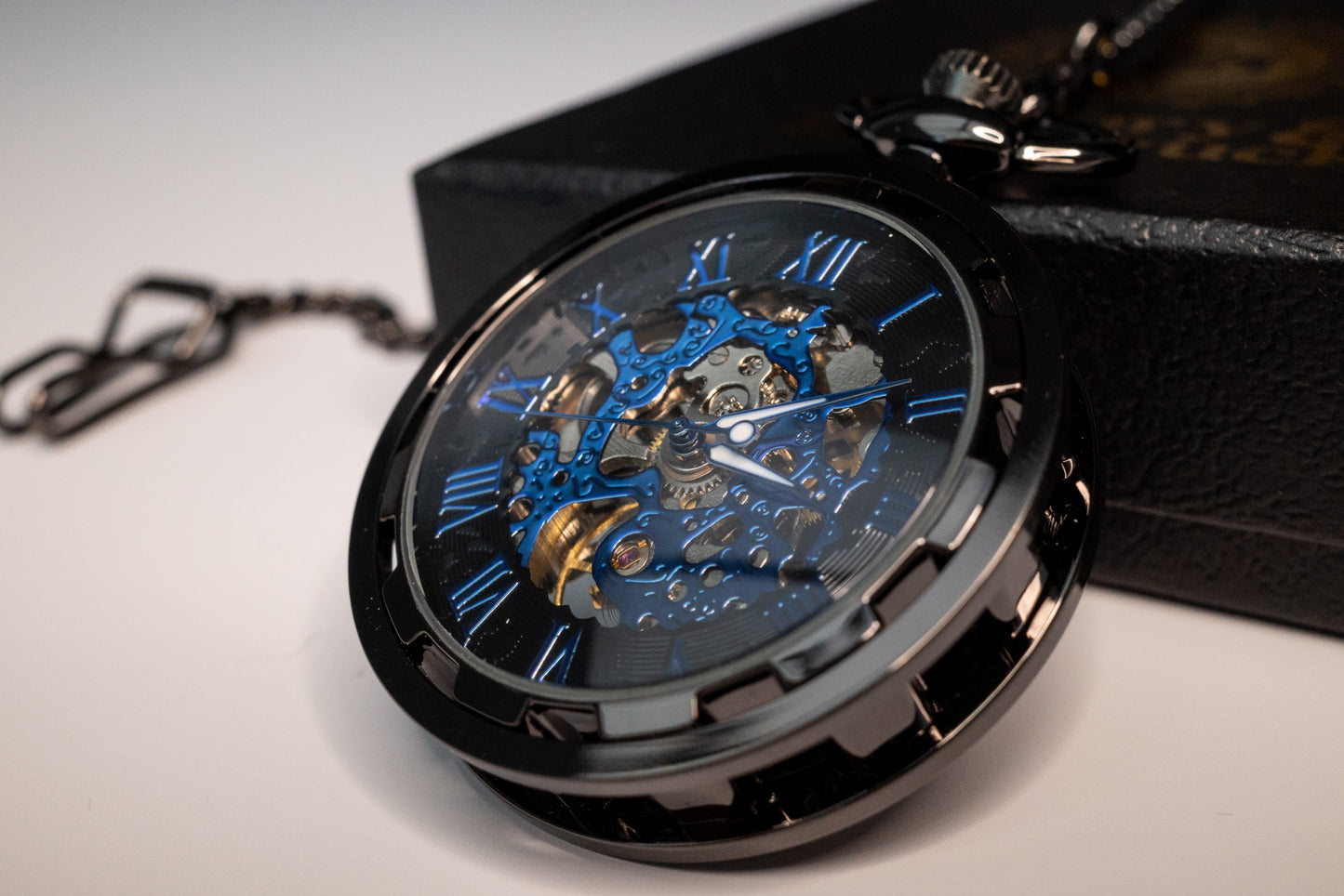 Skeleton Pocket Watch | Gunmetal | The Collingwood II