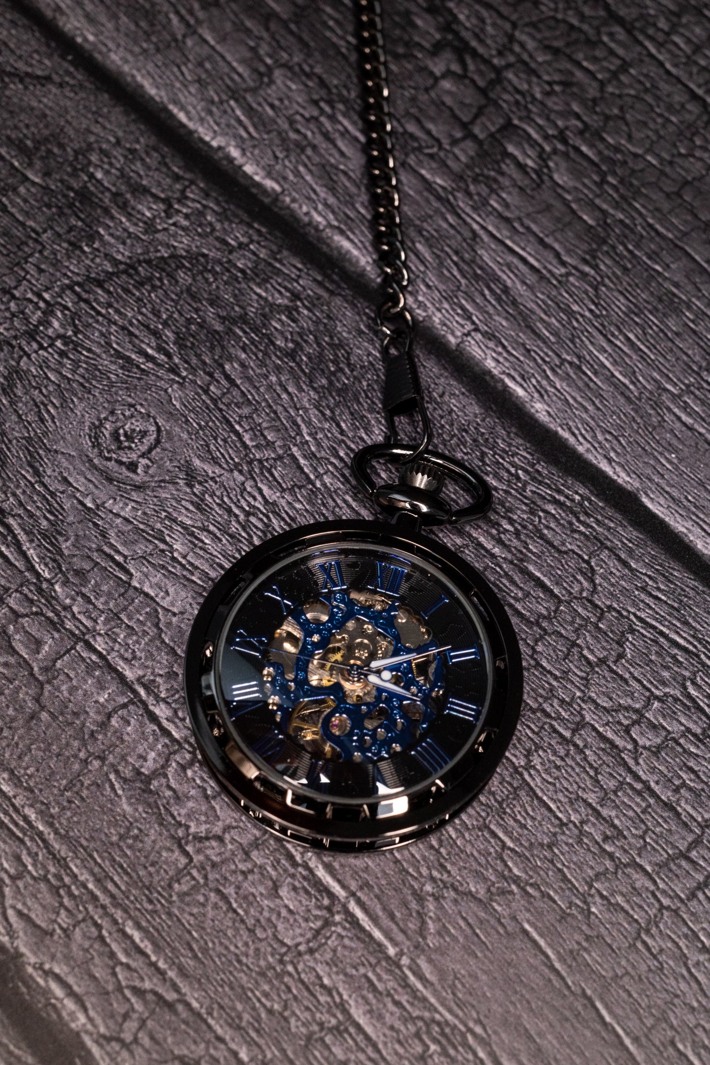 Skeleton Pocket Watch | Gunmetal | The Collingwood II