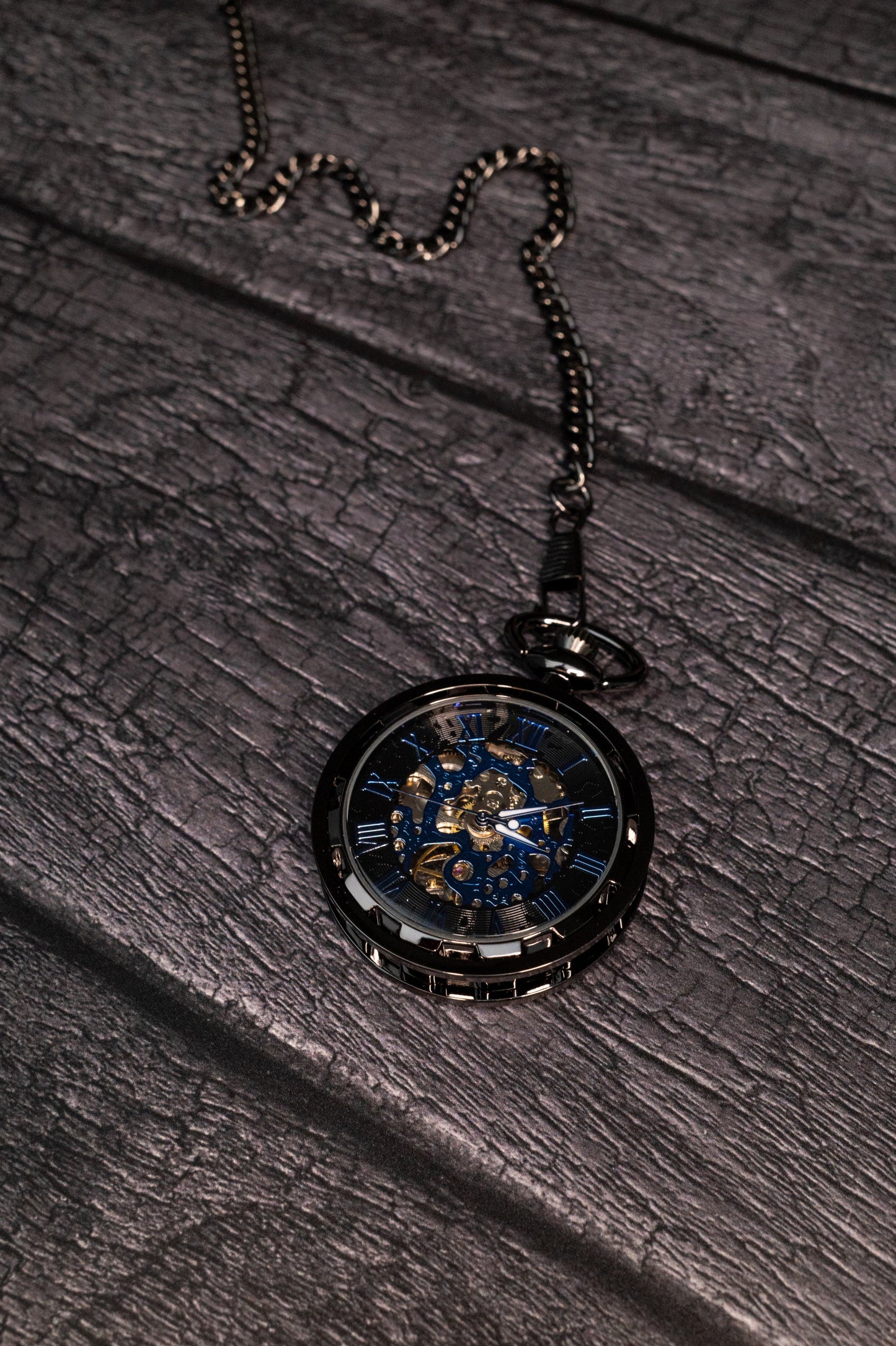 Skeleton Pocket Watch | Gunmetal | The Collingwood II