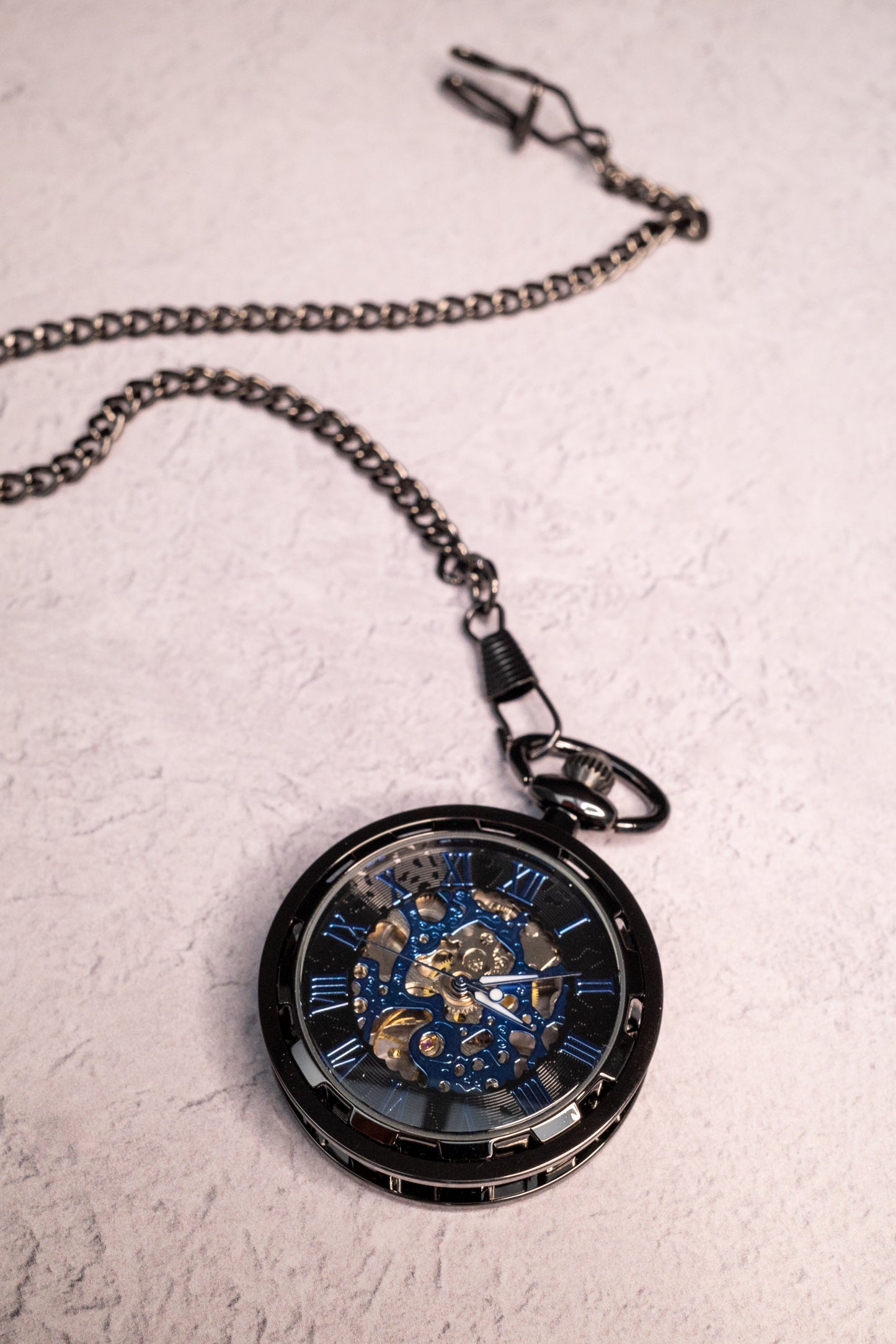 Skeleton Pocket Watch | Gunmetal | The Collingwood II