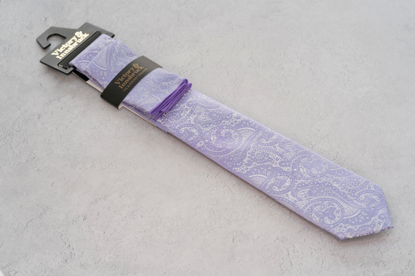 LAVENDER PAISLEY TIE SET