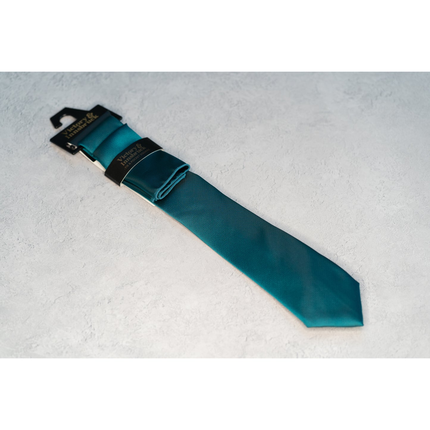 TEAL TEXTURED TIE SET